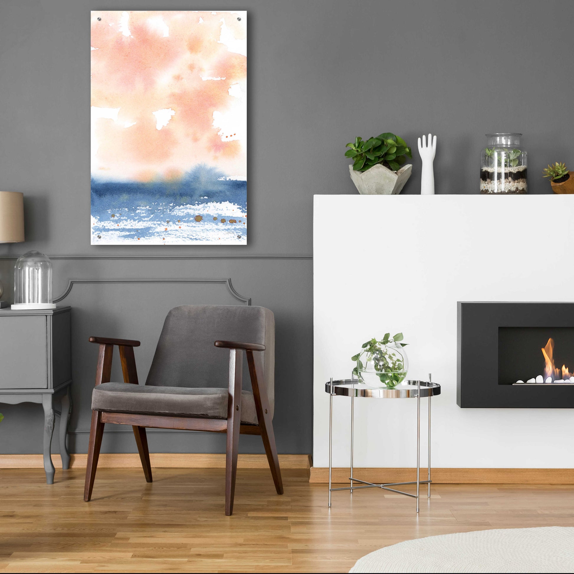 Epic Art 'Sunrise Seascape I' by Katrina Pete, Acrylic Glass Wall Art,24x36