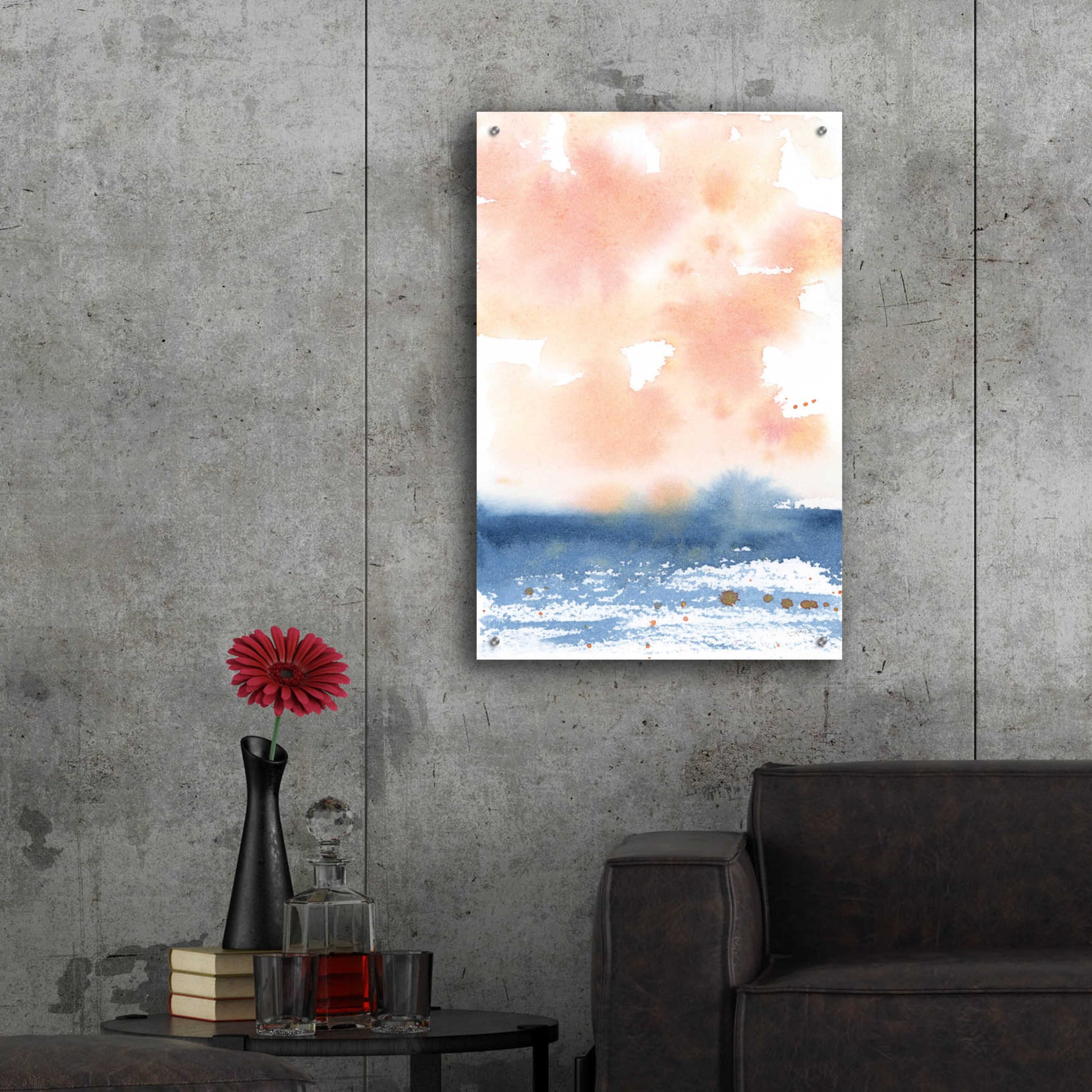 Epic Art 'Sunrise Seascape I' by Katrina Pete, Acrylic Glass Wall Art,24x36