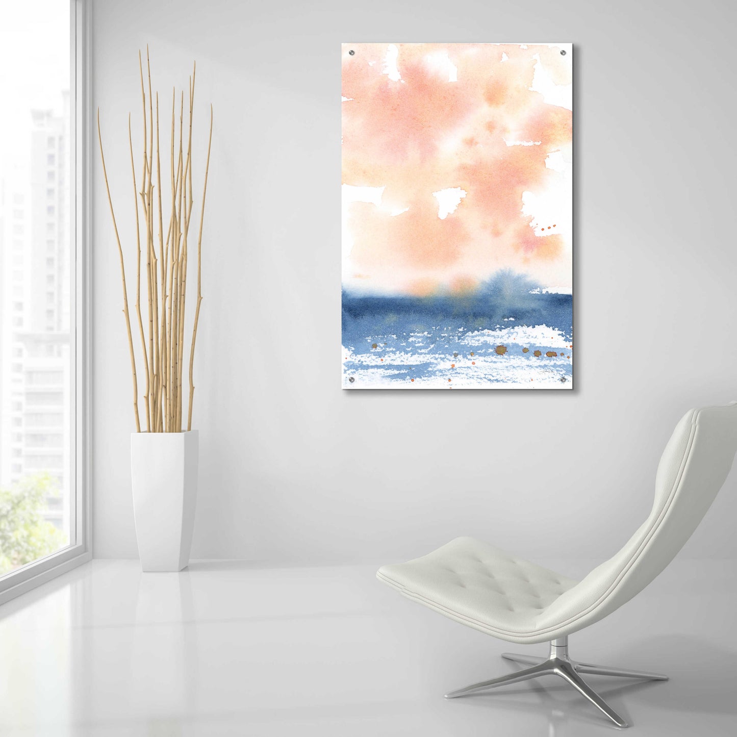 Epic Art 'Sunrise Seascape I' by Katrina Pete, Acrylic Glass Wall Art,24x36