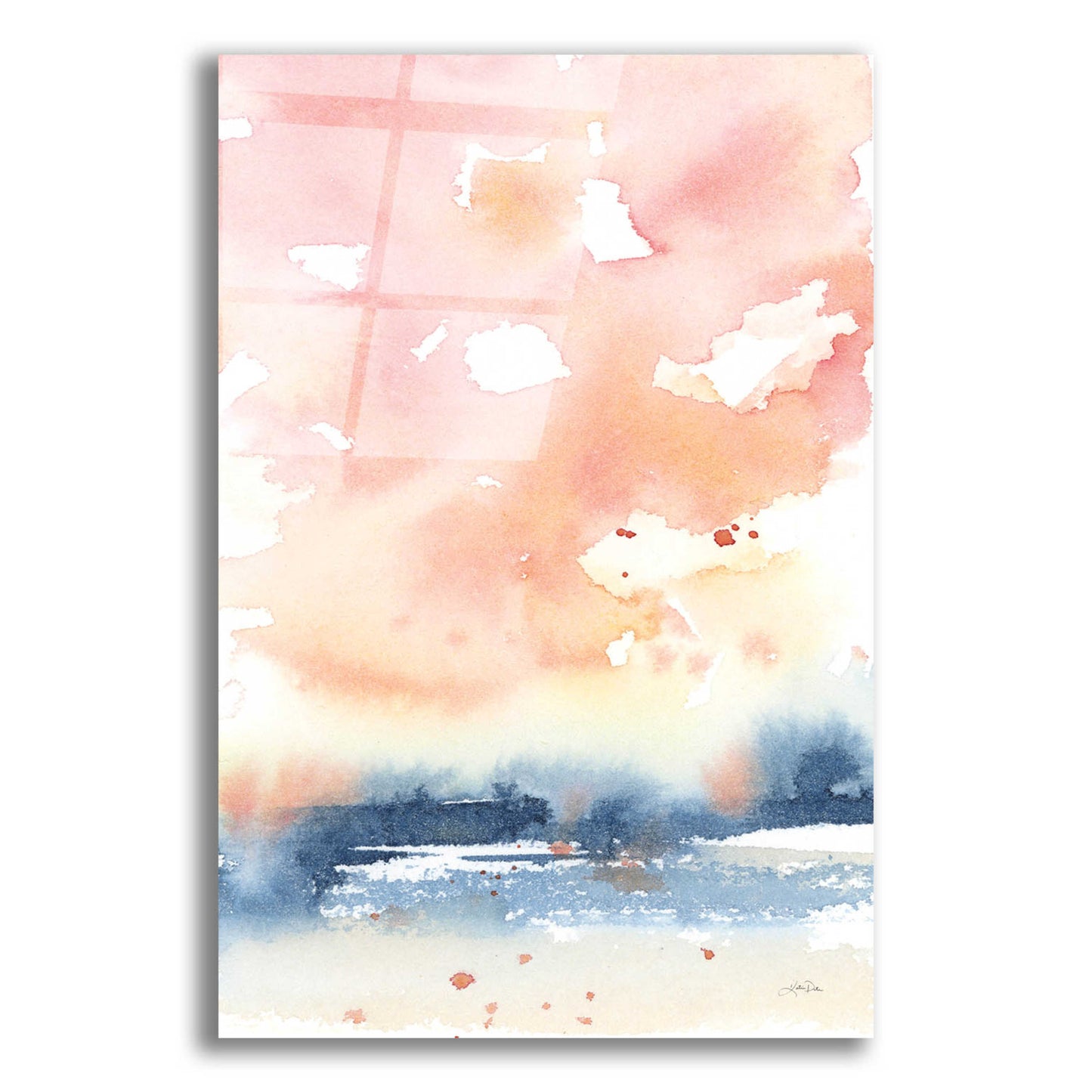 Epic Art 'Sunrise Seascape II' by Katrina Pete, Acrylic Glass Wall Art,12x16