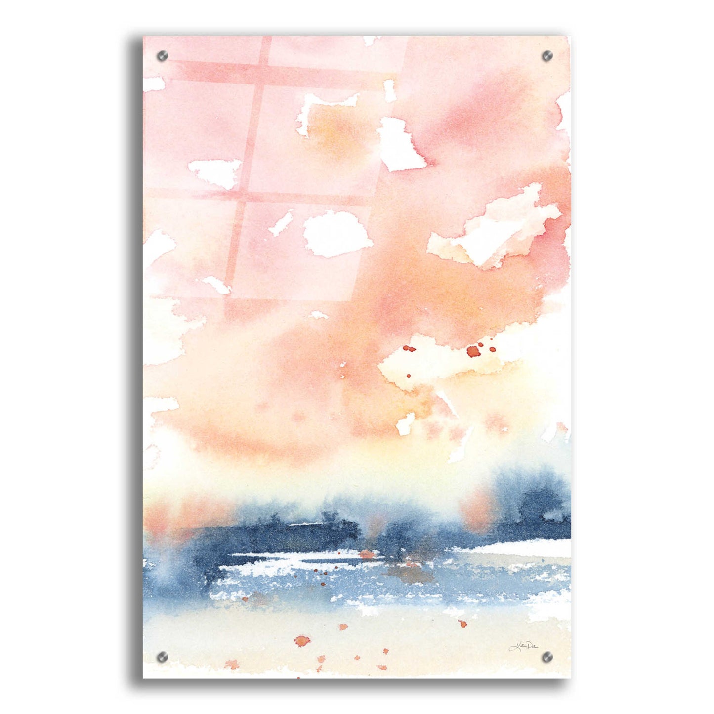 Epic Art 'Sunrise Seascape II' by Katrina Pete, Acrylic Glass Wall Art,24x36