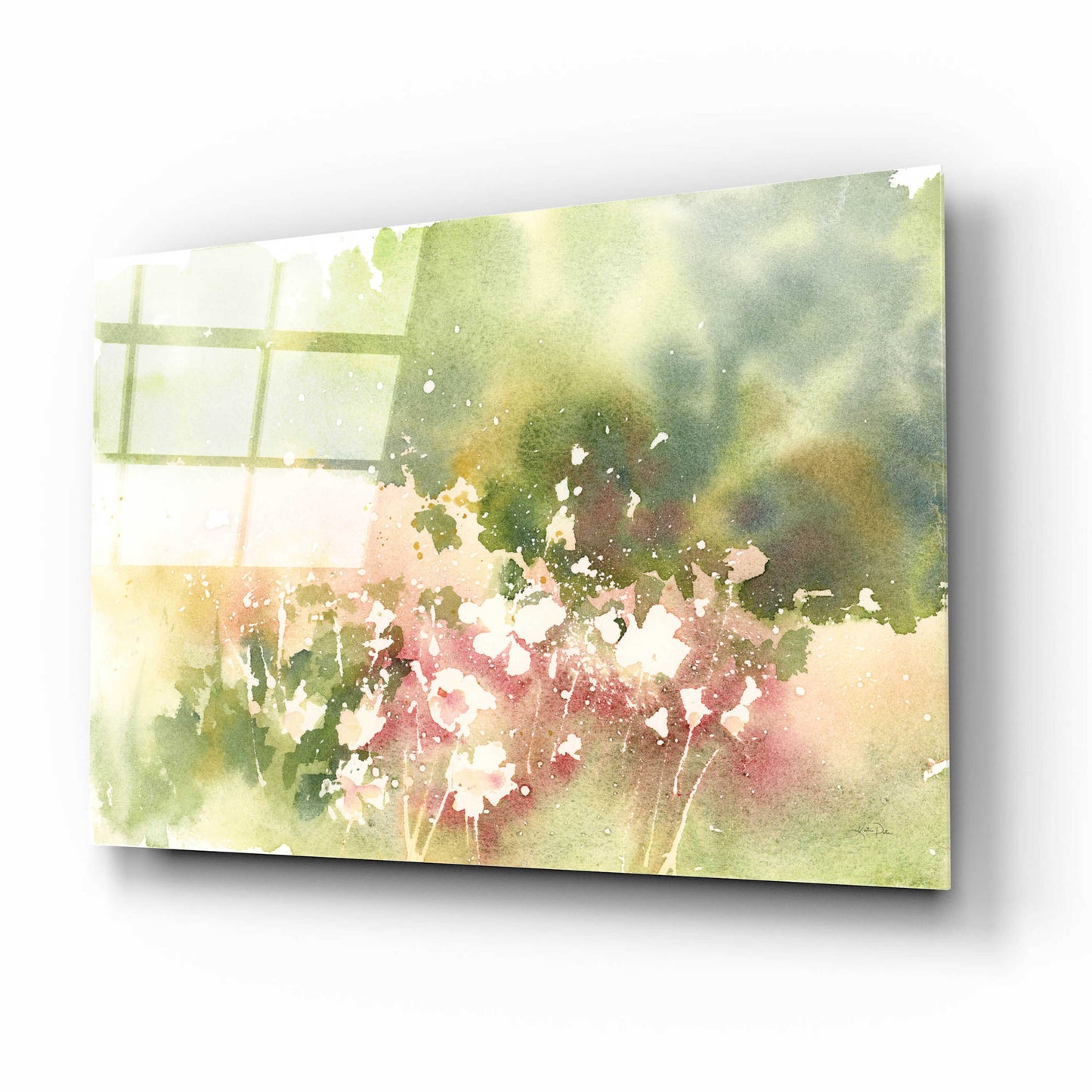 Epic Art 'Floral Field' by Katrina Pete, Acrylic Glass Wall Art,16x12