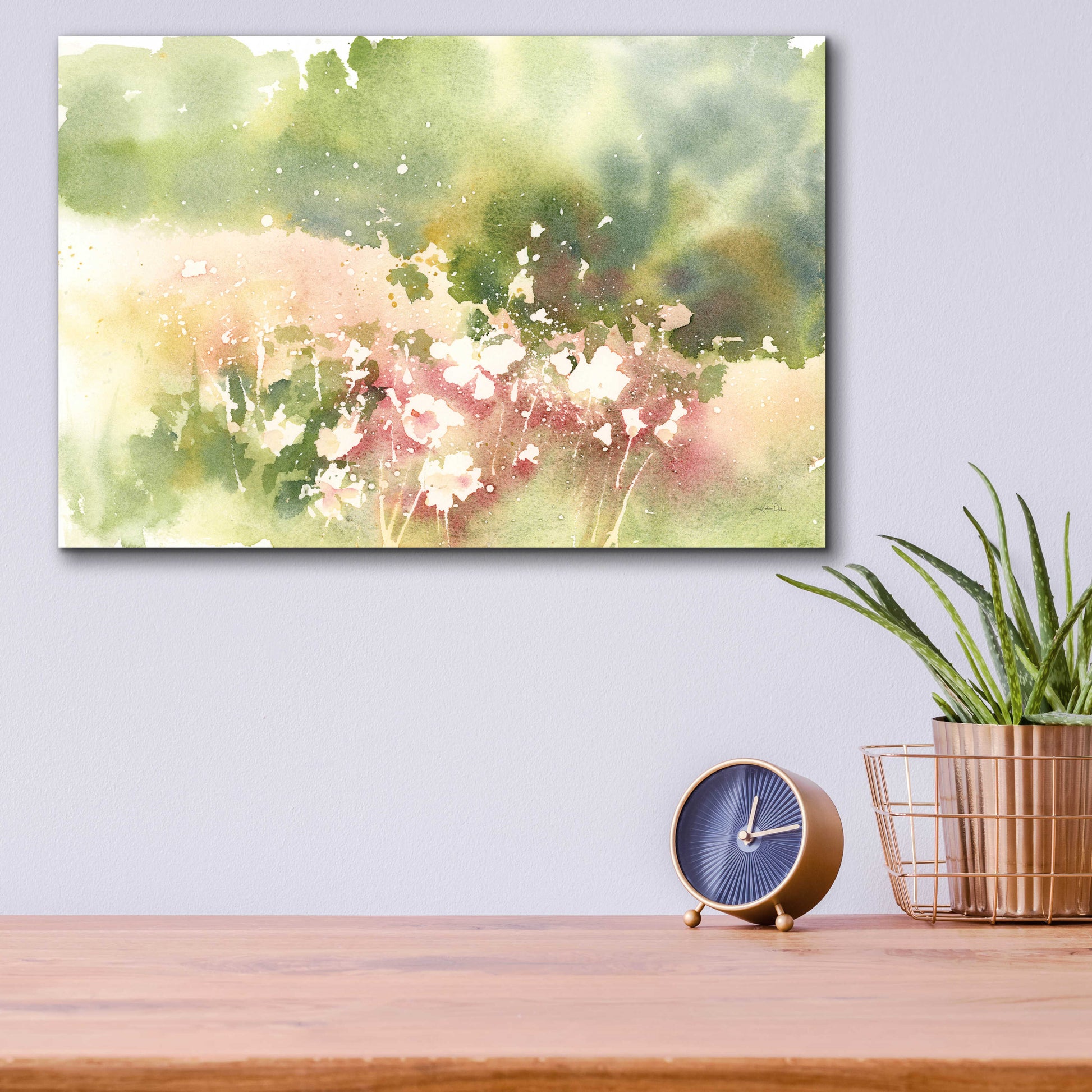 Epic Art 'Floral Field' by Katrina Pete, Acrylic Glass Wall Art,16x12