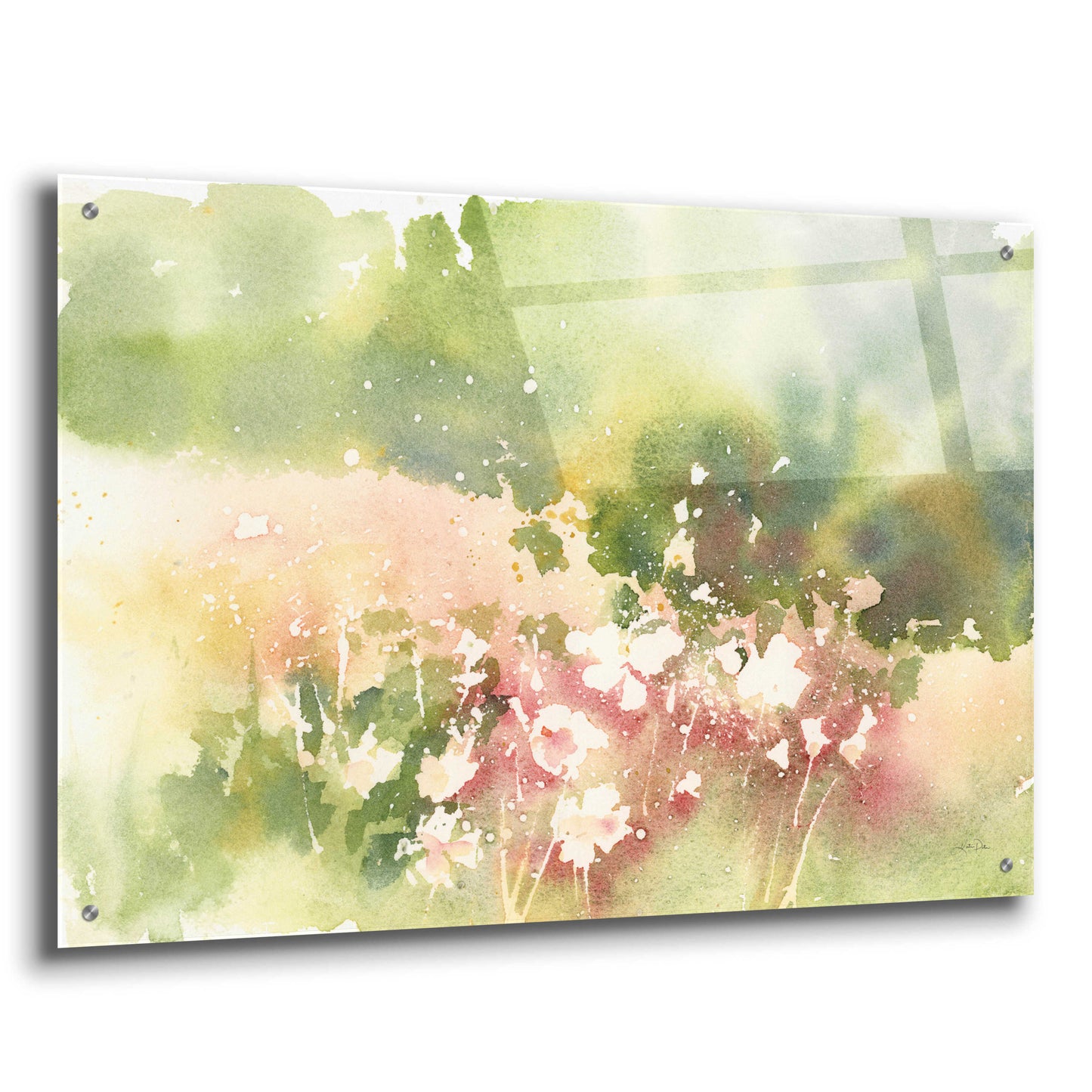 Epic Art 'Floral Field' by Katrina Pete, Acrylic Glass Wall Art,36x24