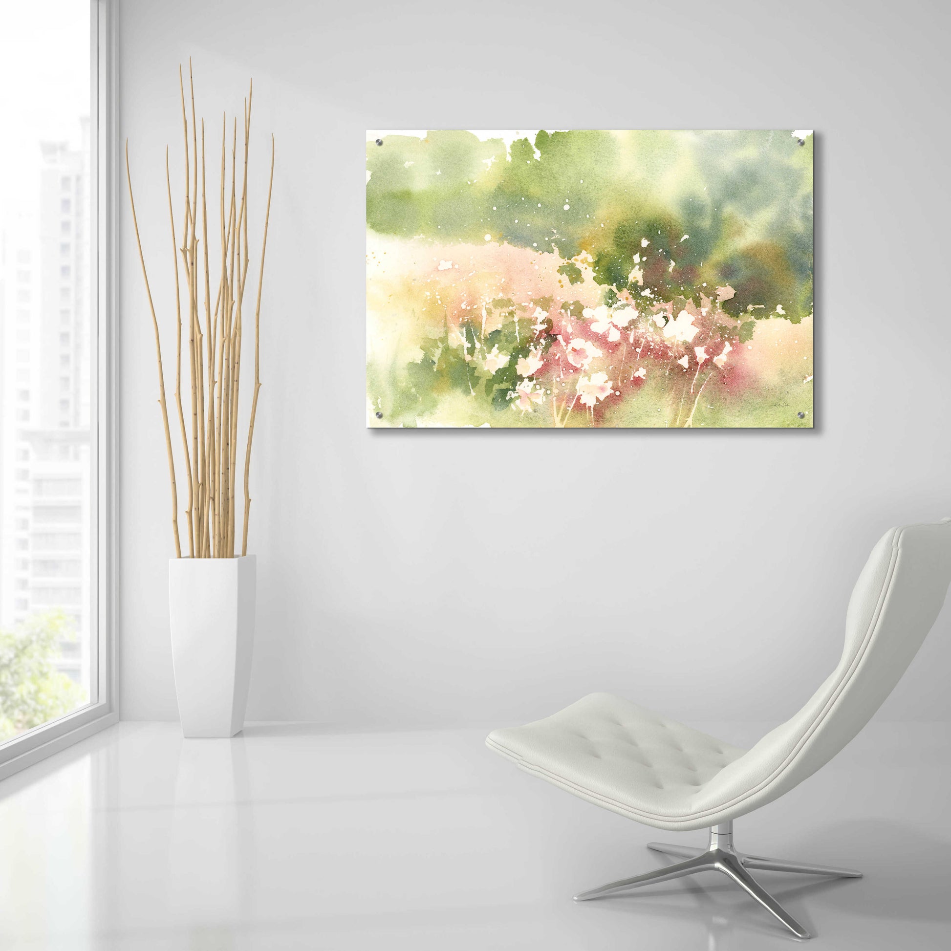 Epic Art 'Floral Field' by Katrina Pete, Acrylic Glass Wall Art,36x24