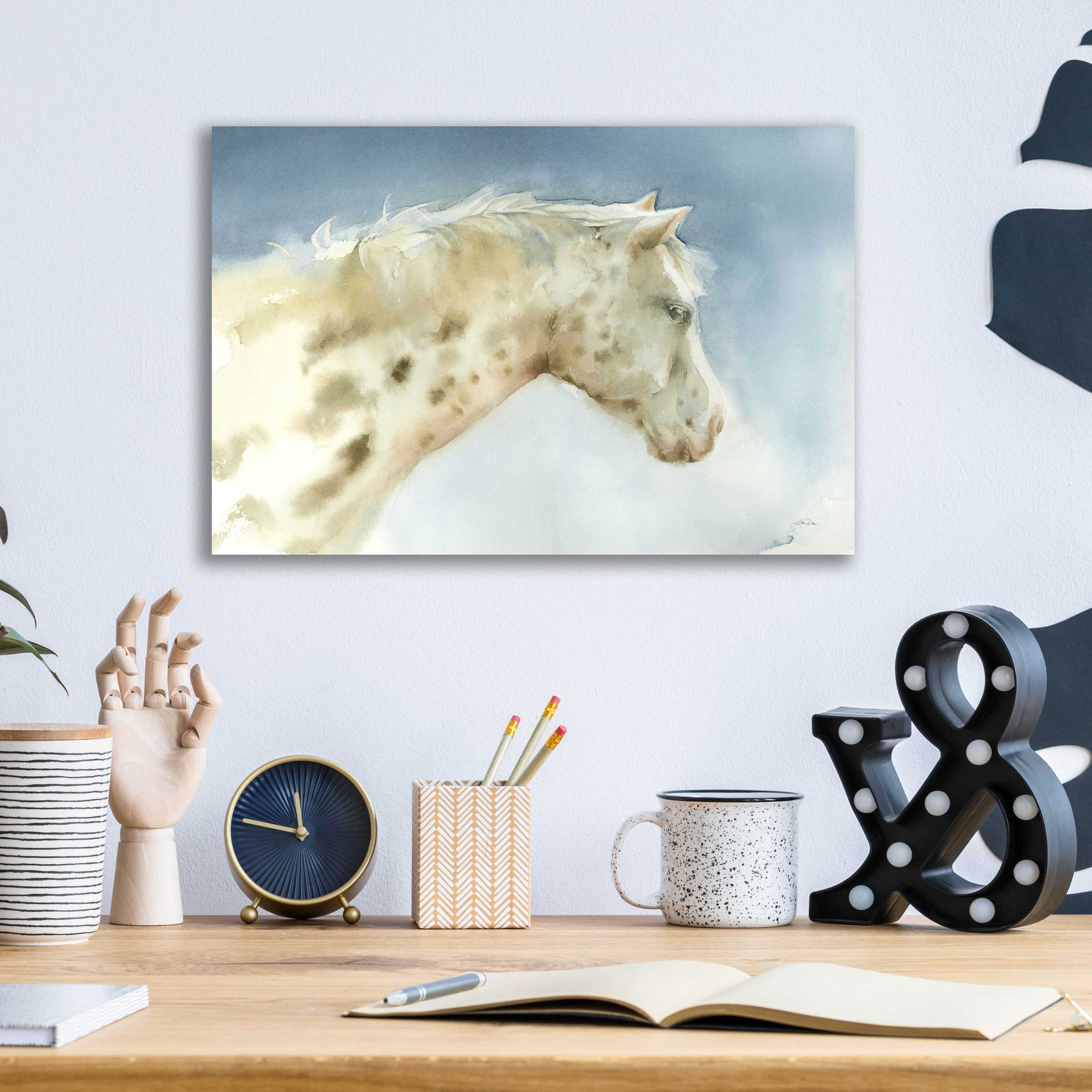 Epic Art 'Dapple Gray Horse' by Katrina Pete, Acrylic Glass Wall Art,16x12