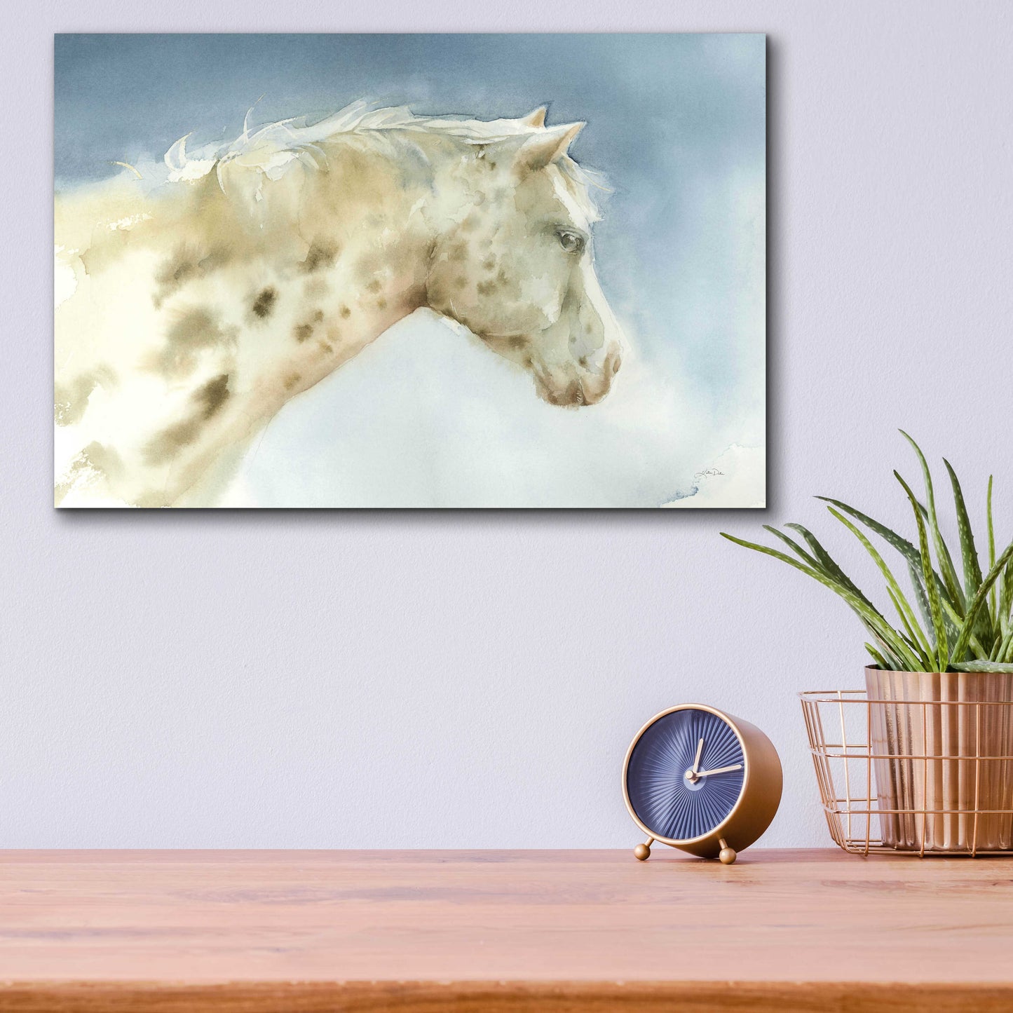 Epic Art 'Dapple Gray Horse' by Katrina Pete, Acrylic Glass Wall Art,16x12