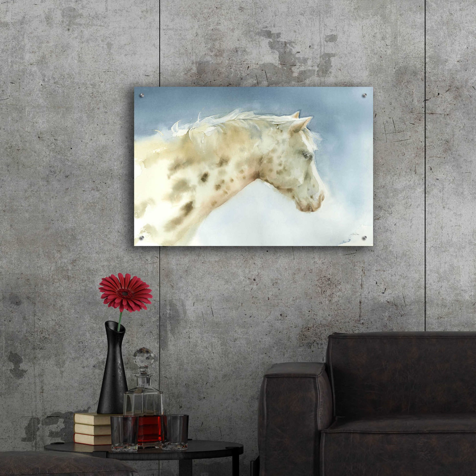 Epic Art 'Dapple Gray Horse' by Katrina Pete, Acrylic Glass Wall Art,36x24