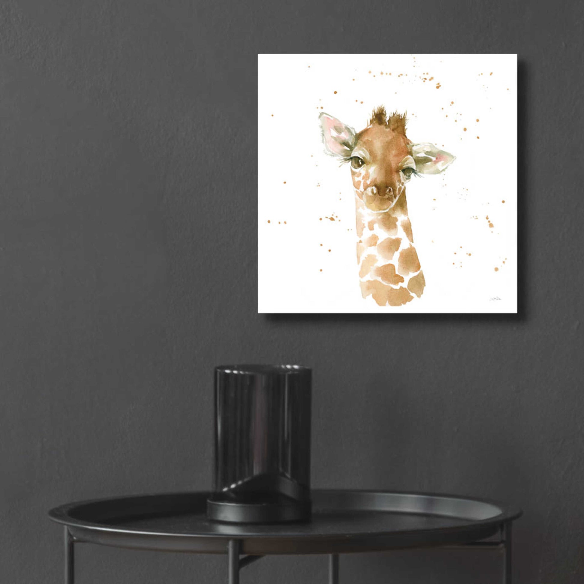 Epic Art 'Baby Giraffe' by Katrina Pete, Acrylic Glass Wall Art,12x12