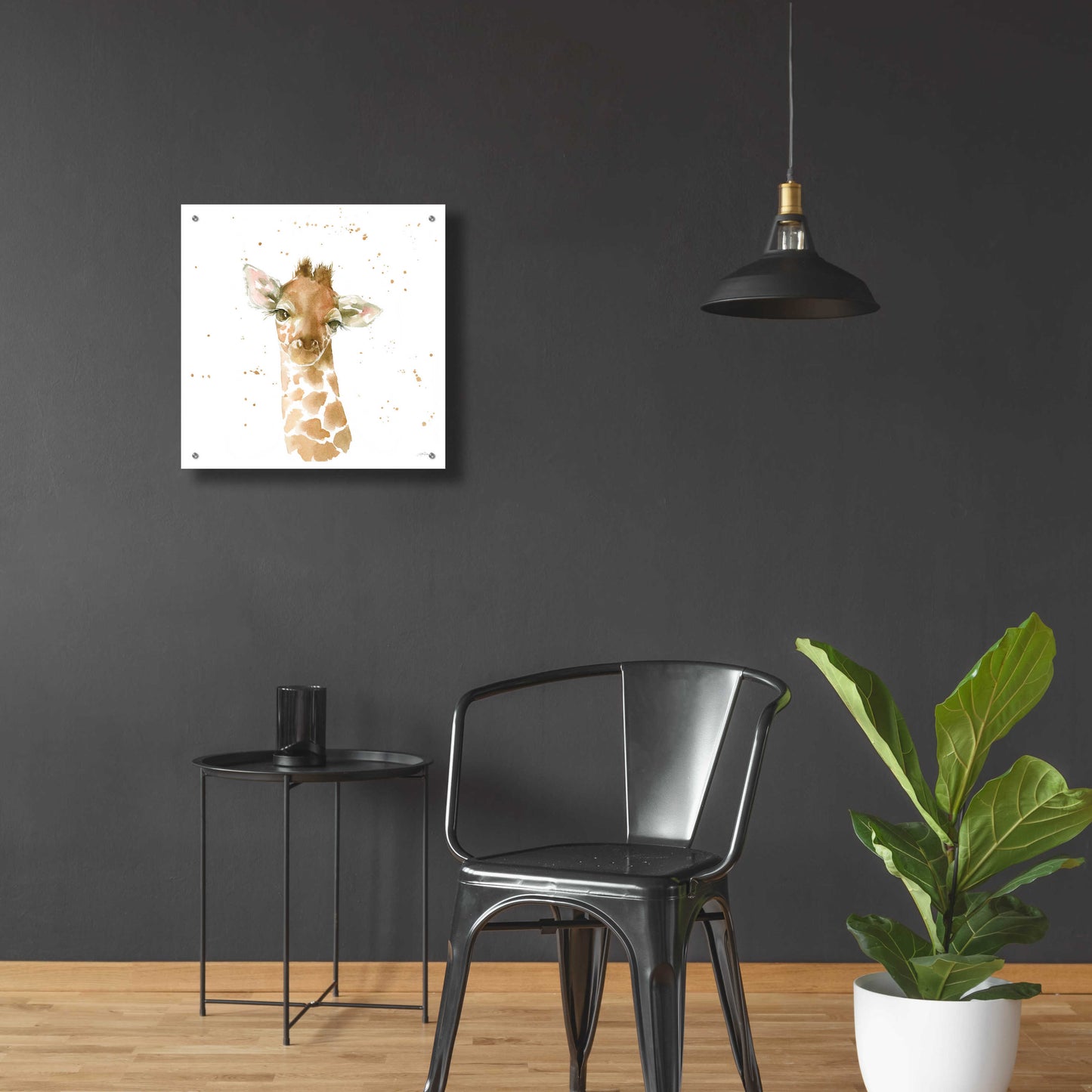 Epic Art 'Baby Giraffe' by Katrina Pete, Acrylic Glass Wall Art,24x24