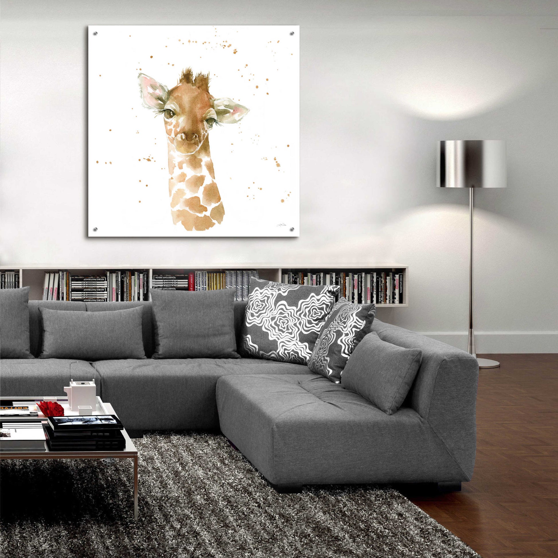 Epic Art 'Baby Giraffe' by Katrina Pete, Acrylic Glass Wall Art,36x36