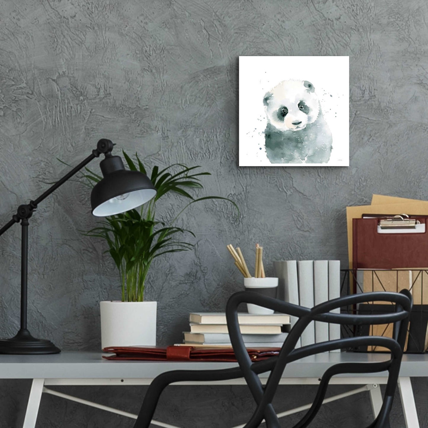 Epic Art 'Panda Cub' by Katrina Pete, Acrylic Glass Wall Art,12x12