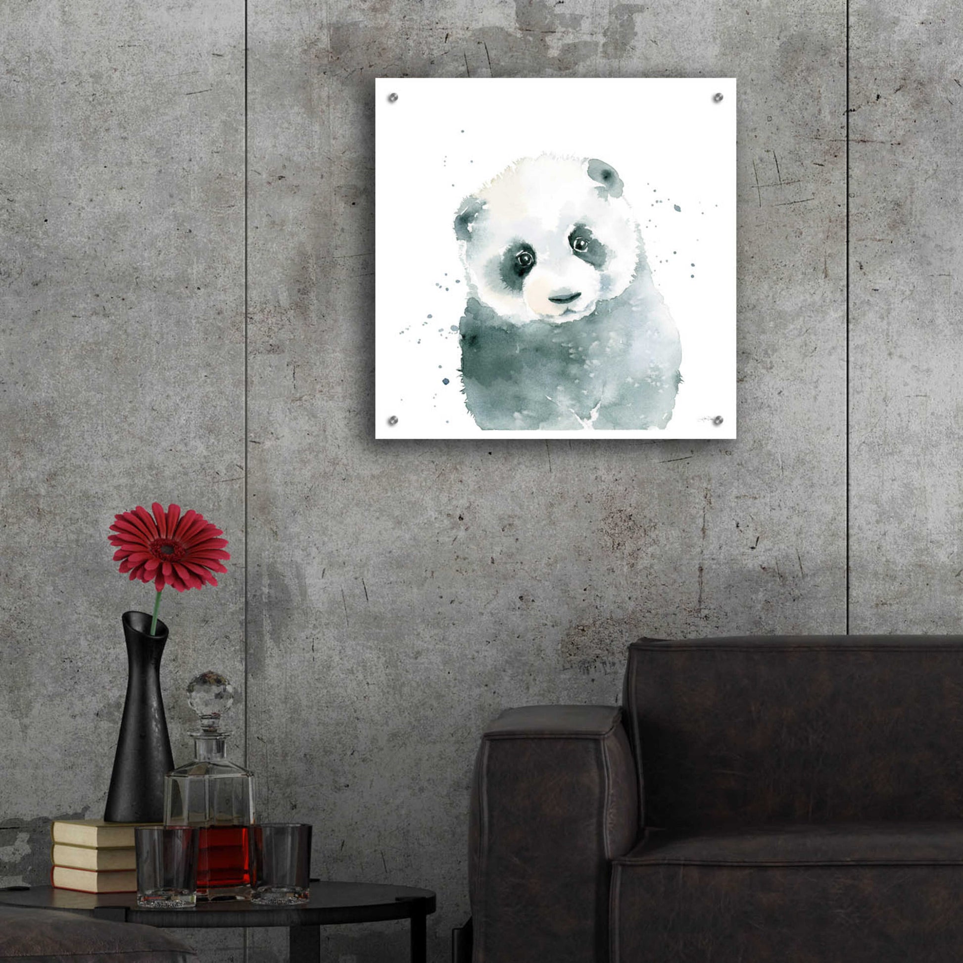 Epic Art 'Panda Cub' by Katrina Pete, Acrylic Glass Wall Art,24x24