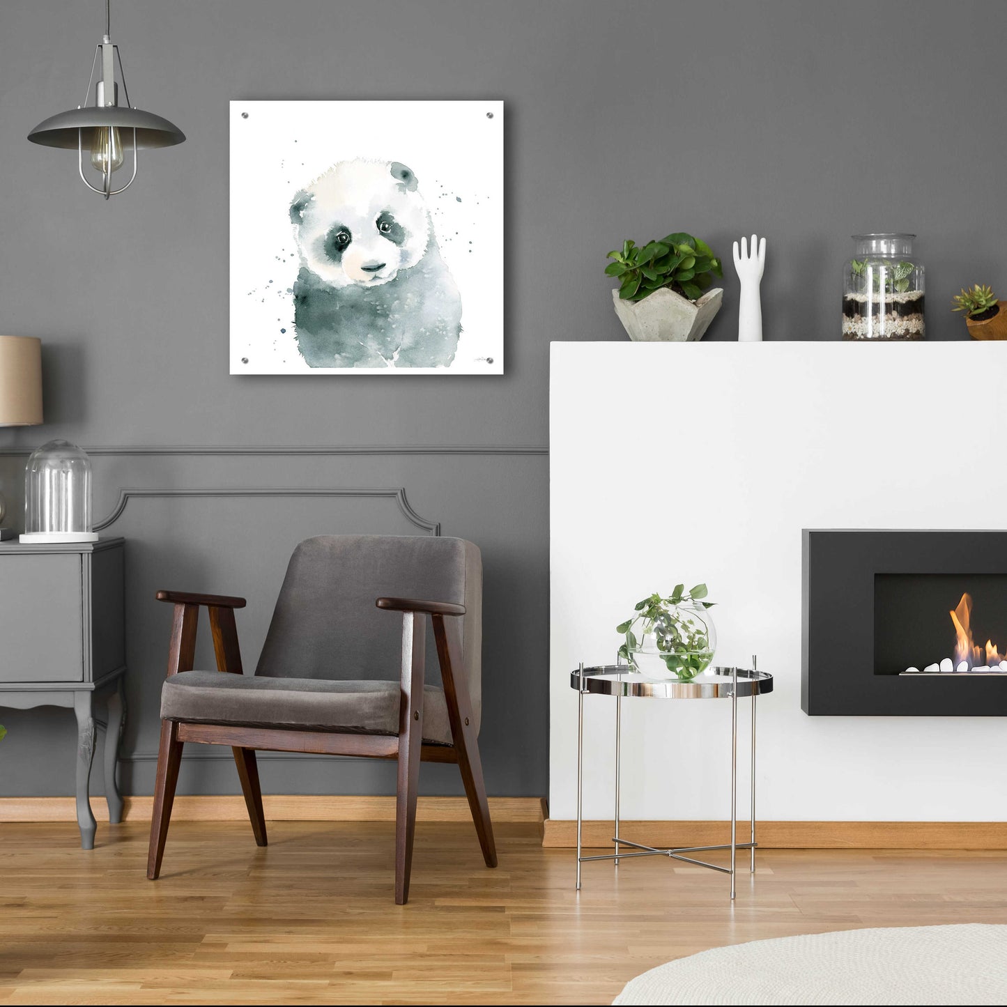 Epic Art 'Panda Cub' by Katrina Pete, Acrylic Glass Wall Art,24x24