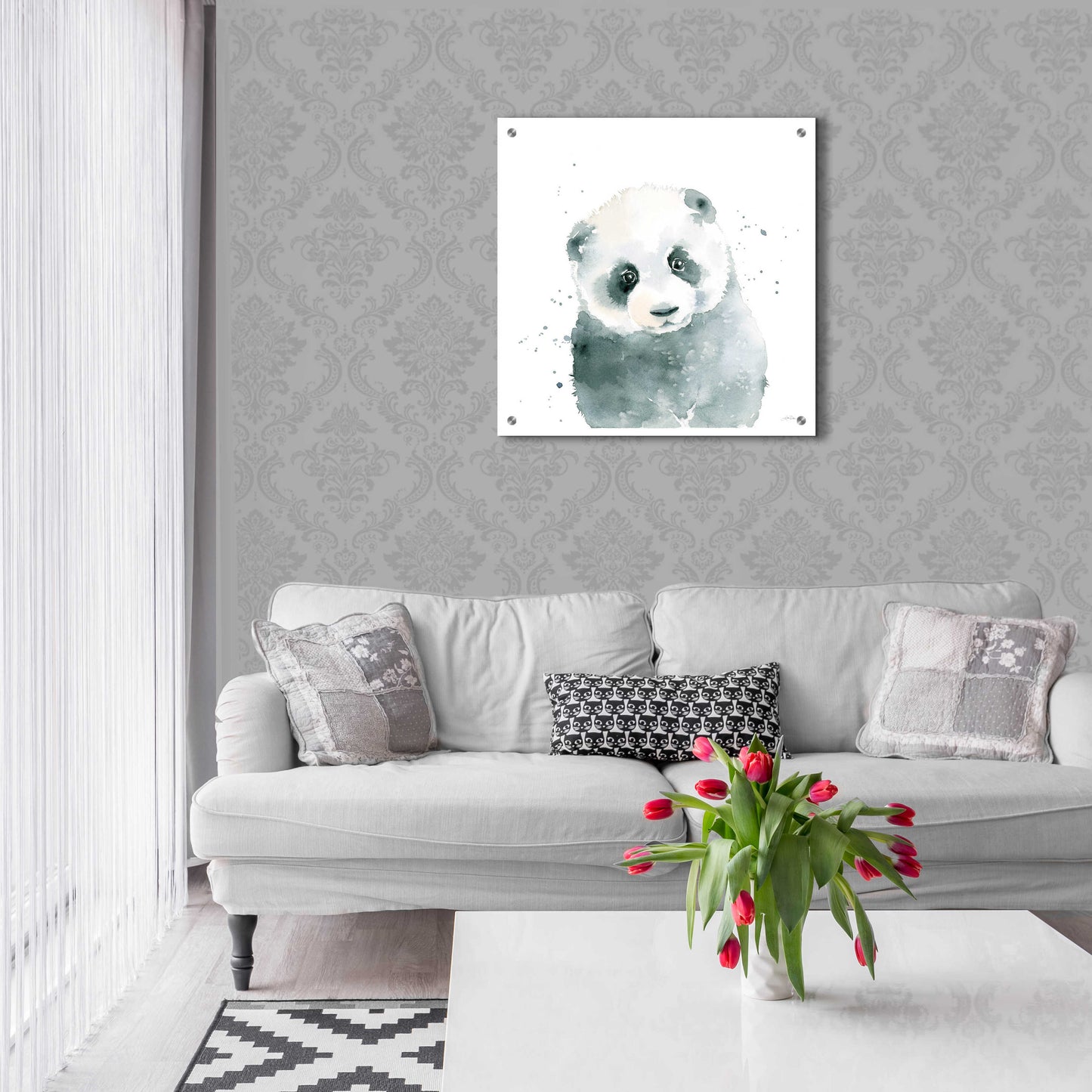 Epic Art 'Panda Cub' by Katrina Pete, Acrylic Glass Wall Art,24x24