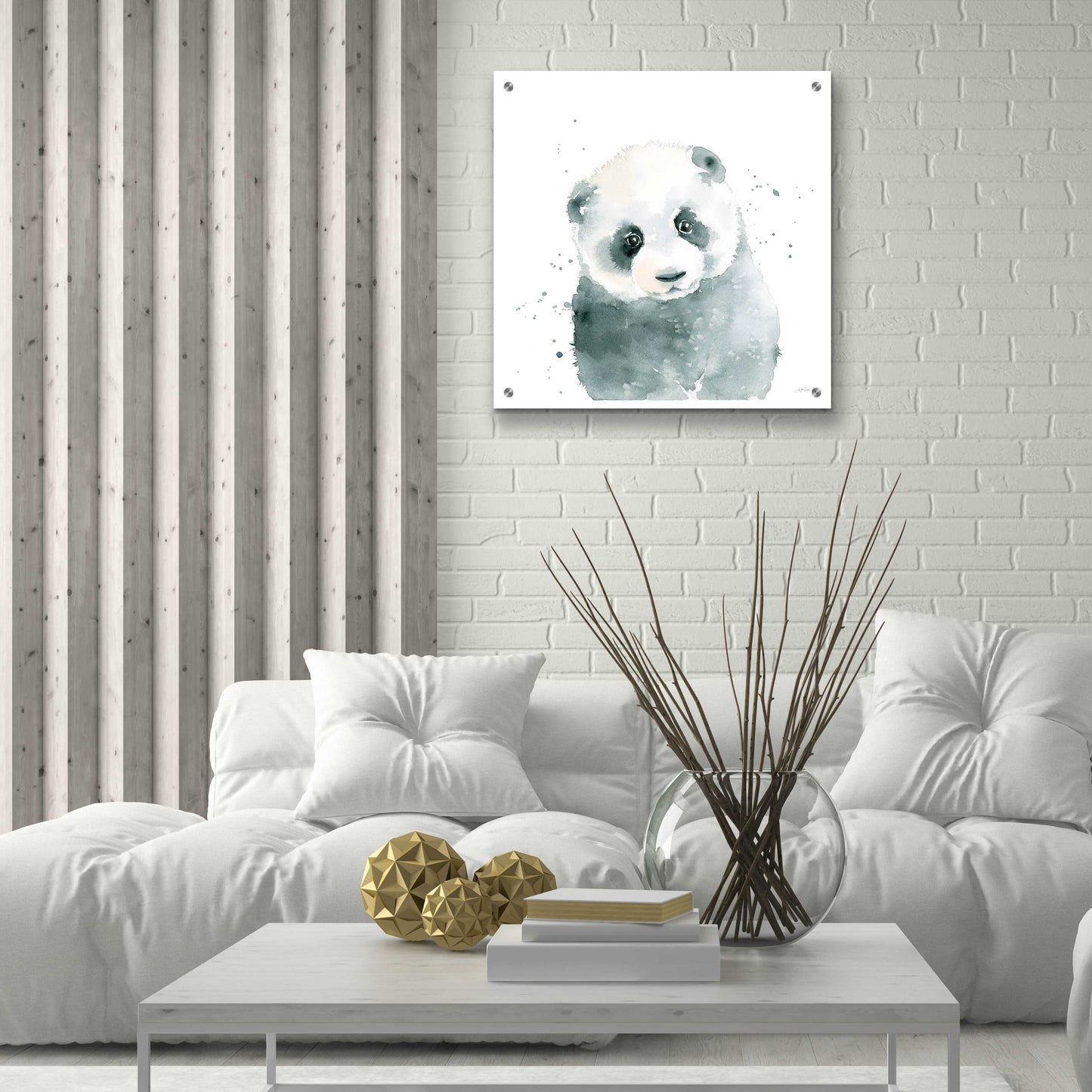 Epic Art 'Panda Cub' by Katrina Pete, Acrylic Glass Wall Art,24x24