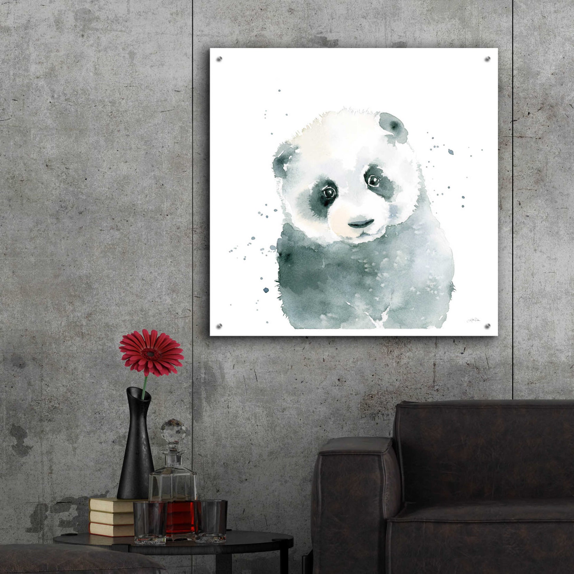 Epic Art 'Panda Cub' by Katrina Pete, Acrylic Glass Wall Art,36x36