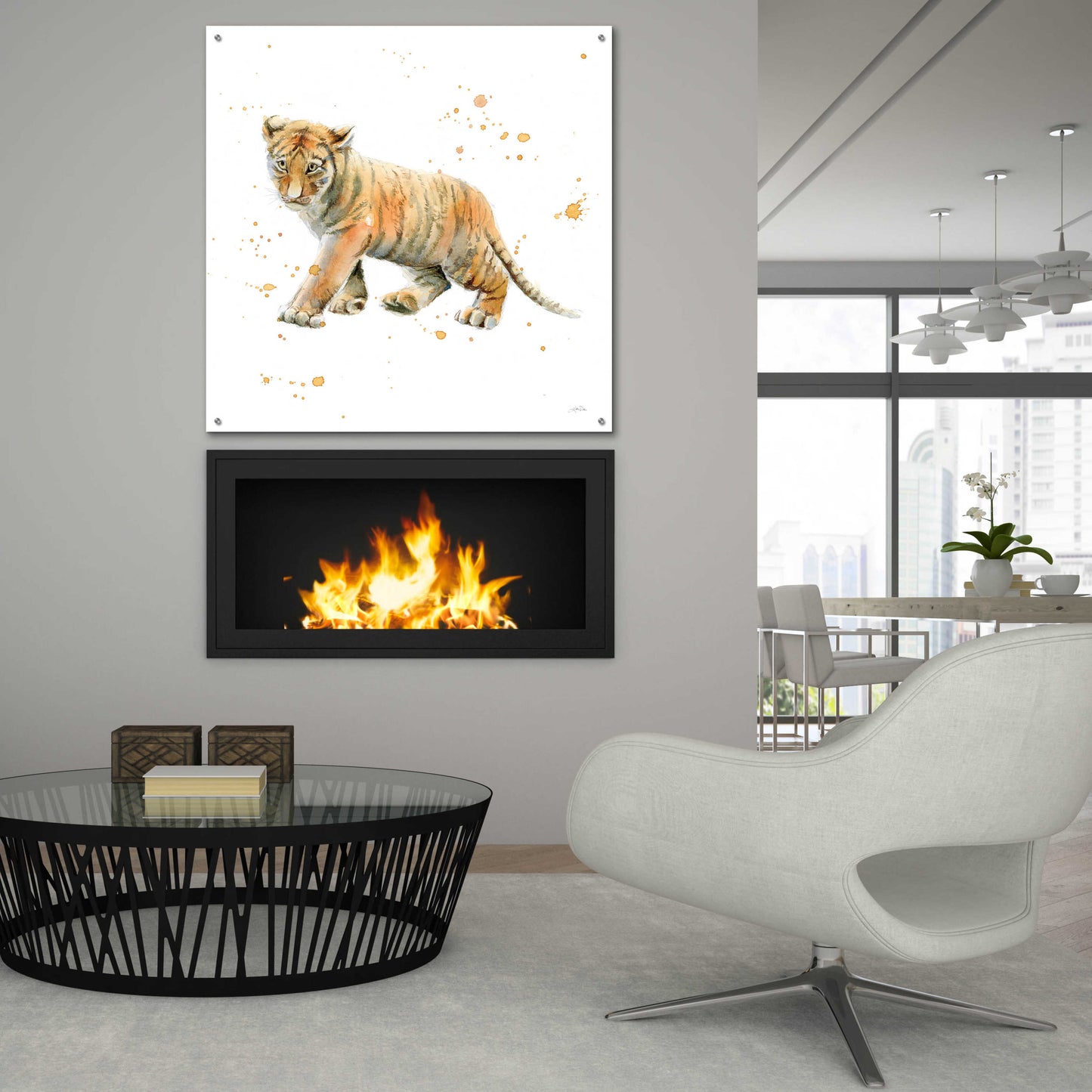 Epic Art 'Tiger Cub' by Katrina Pete, Acrylic Glass Wall Art,36x36