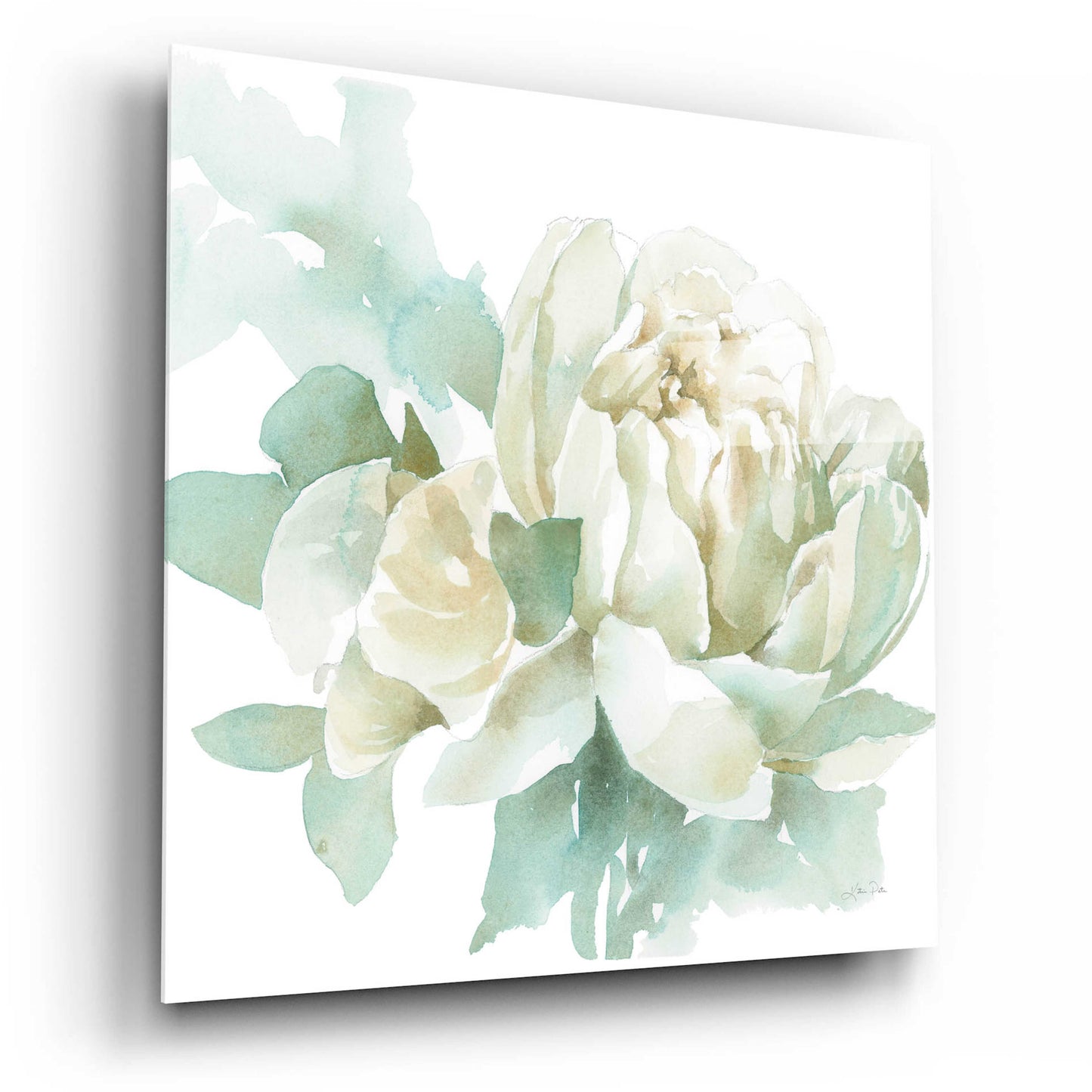 Epic Art 'Poetic Blooming I' by Katrina Pete, Acrylic Glass Wall Art,12x12