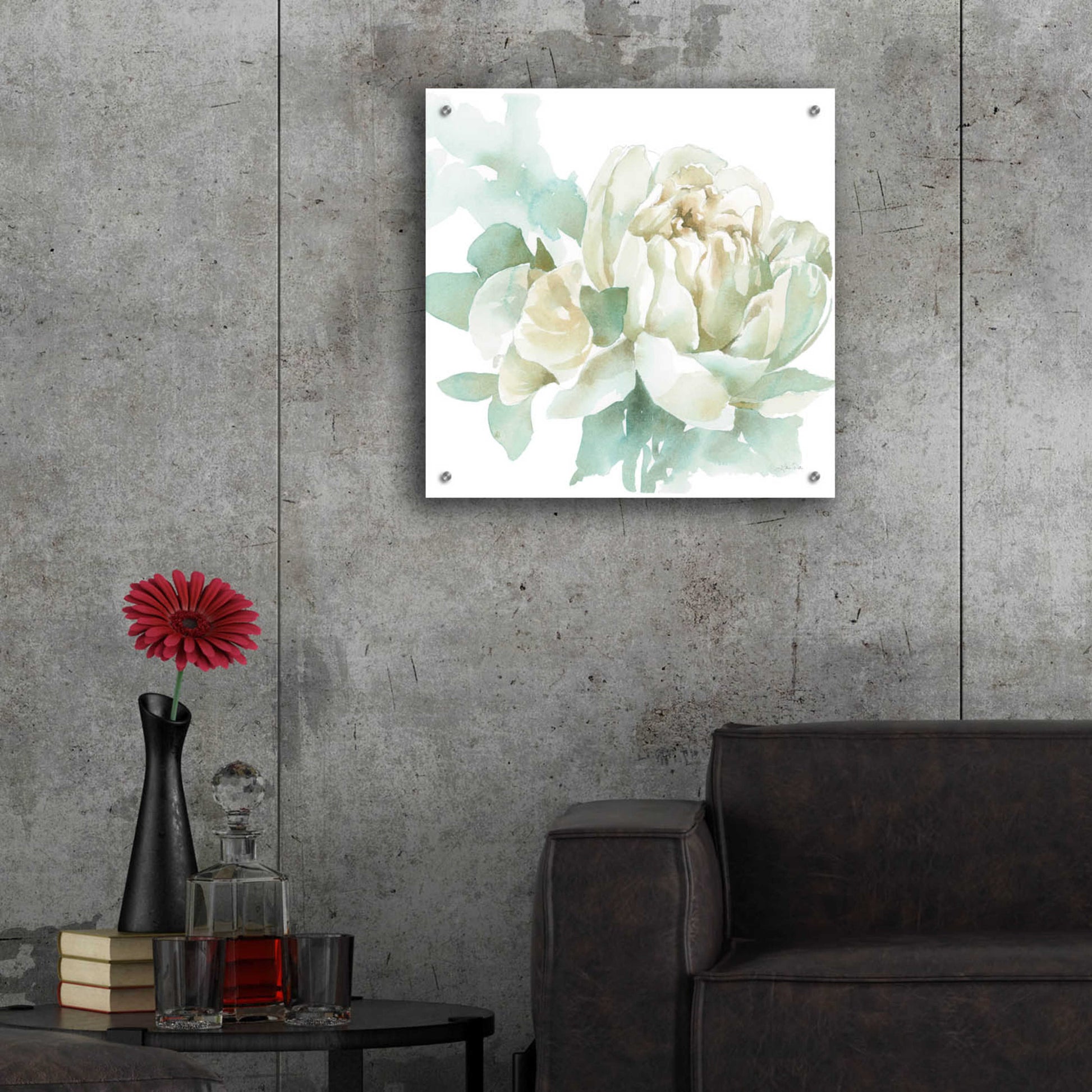 Epic Art 'Poetic Blooming I' by Katrina Pete, Acrylic Glass Wall Art,24x24