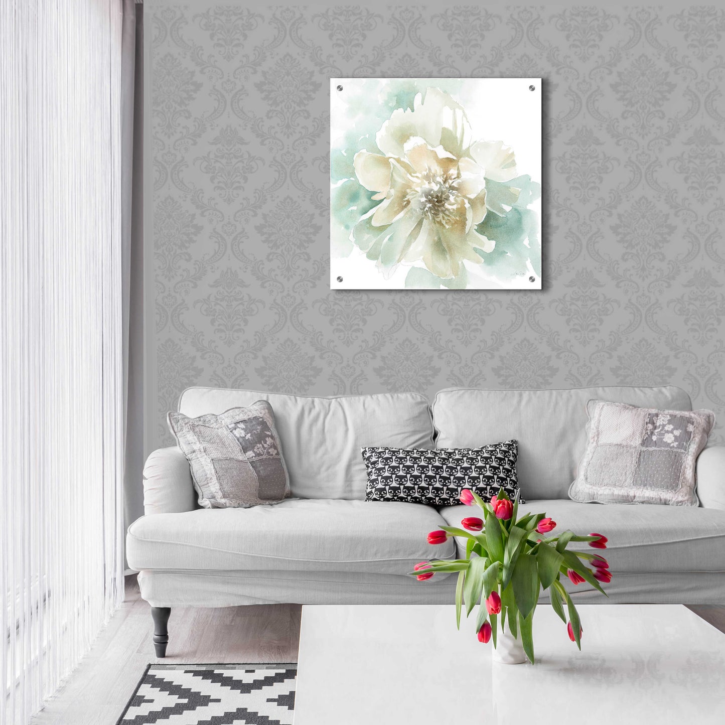 Epic Art 'Poetic Blooming II' by Katrina Pete, Acrylic Glass Wall Art,24x24