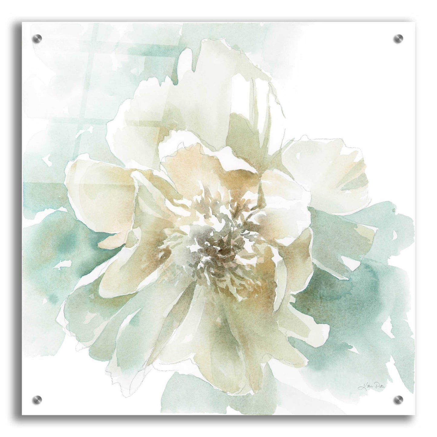 Epic Art 'Poetic Blooming II' by Katrina Pete, Acrylic Glass Wall Art,24x24