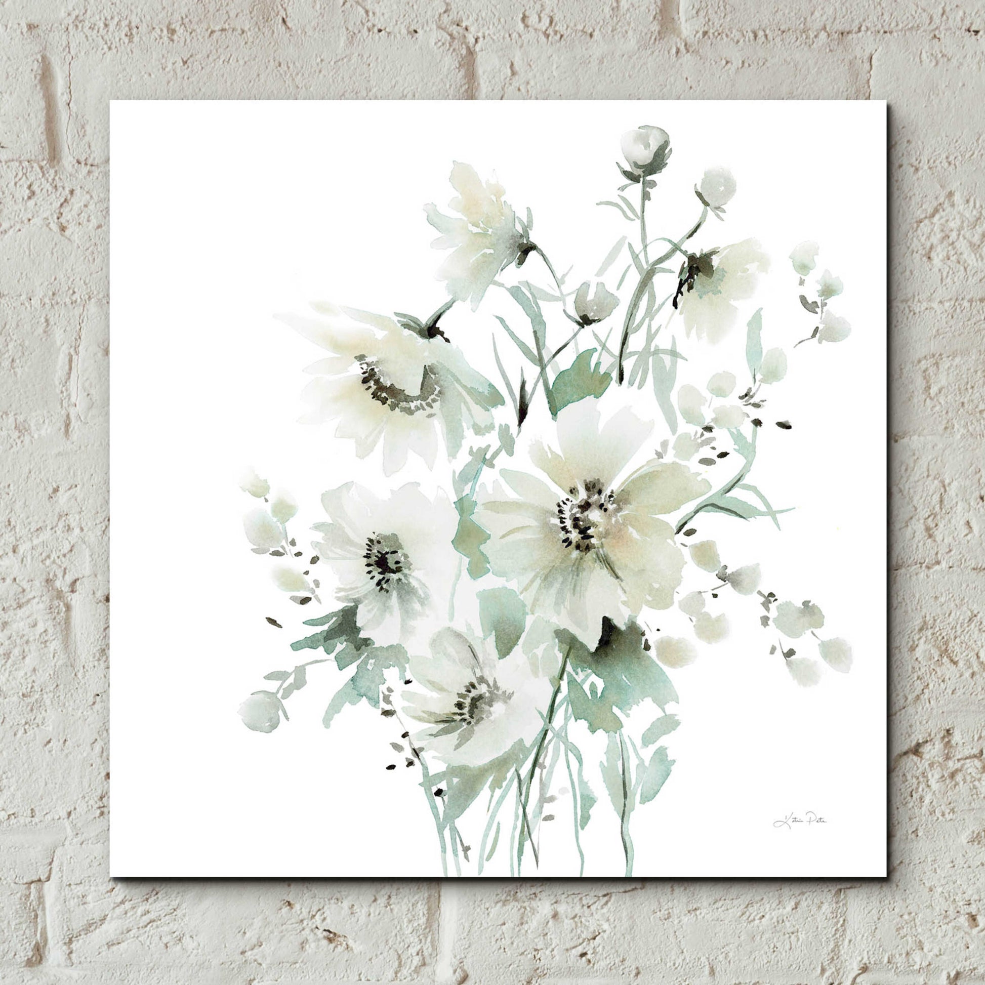 Epic Art 'Secret Garden Bouquet I' by Katrina Pete, Acrylic Glass Wall Art,12x12