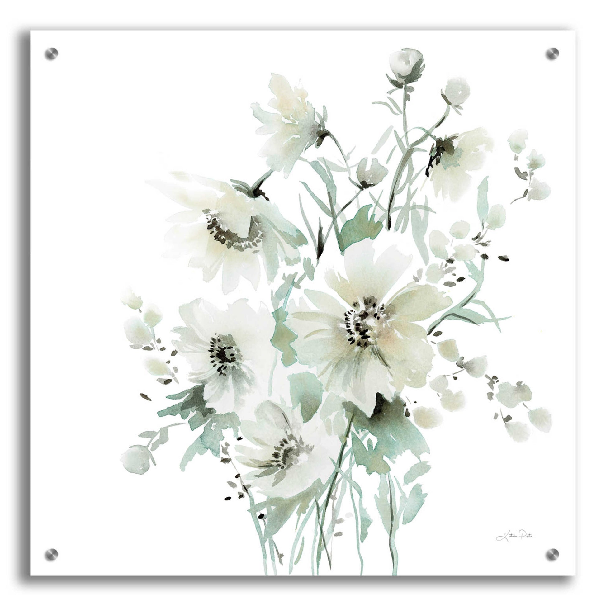 Epic Art 'Secret Garden Bouquet I' by Katrina Pete, Acrylic Glass Wall Art,24x24