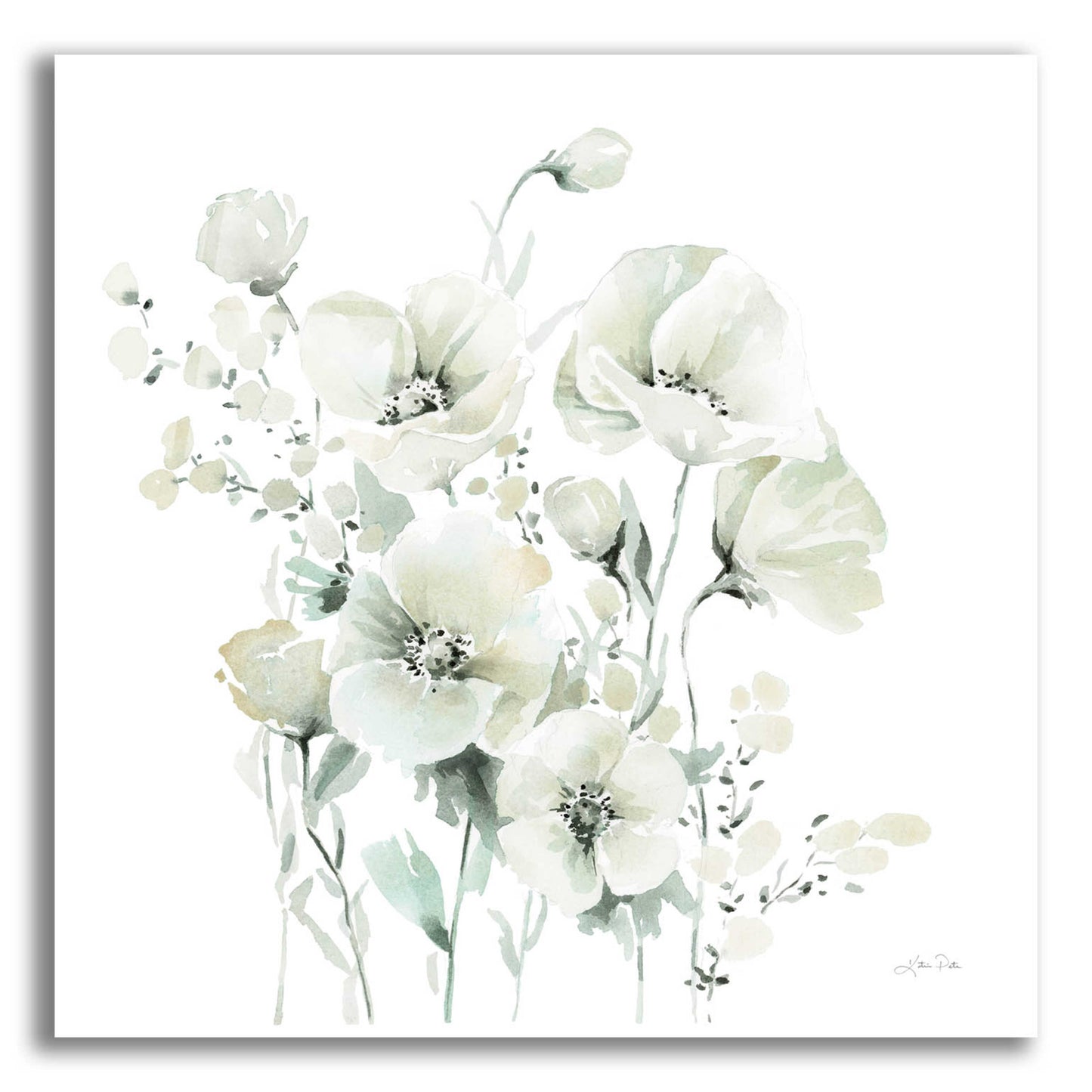 Epic Art 'Secret Garden Bouquet II' by Katrina Pete, Acrylic Glass Wall Art,12x12