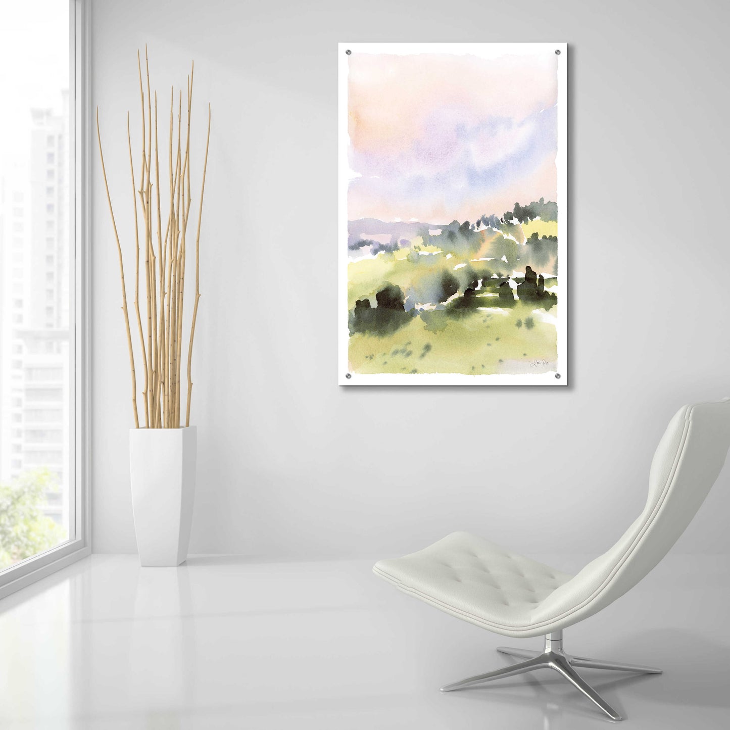 Epic Art 'Spring Hills II' by Katrina Pete, Acrylic Glass Wall Art,24x36