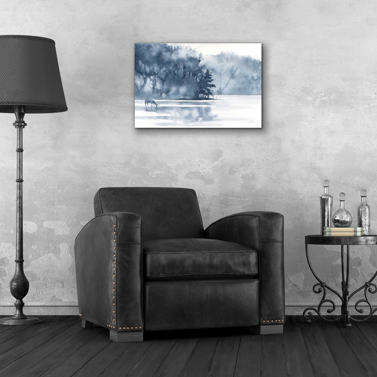 Epic Art 'Winter Lake' by Katrina Pete, Acrylic Glass Wall Art,24x16