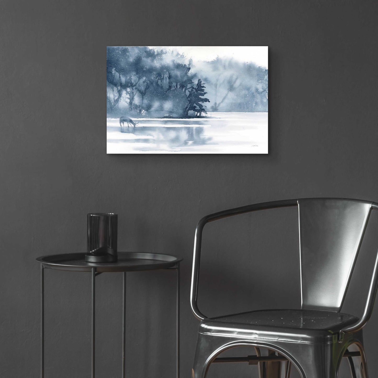 Epic Art 'Winter Lake' by Katrina Pete, Acrylic Glass Wall Art,24x16