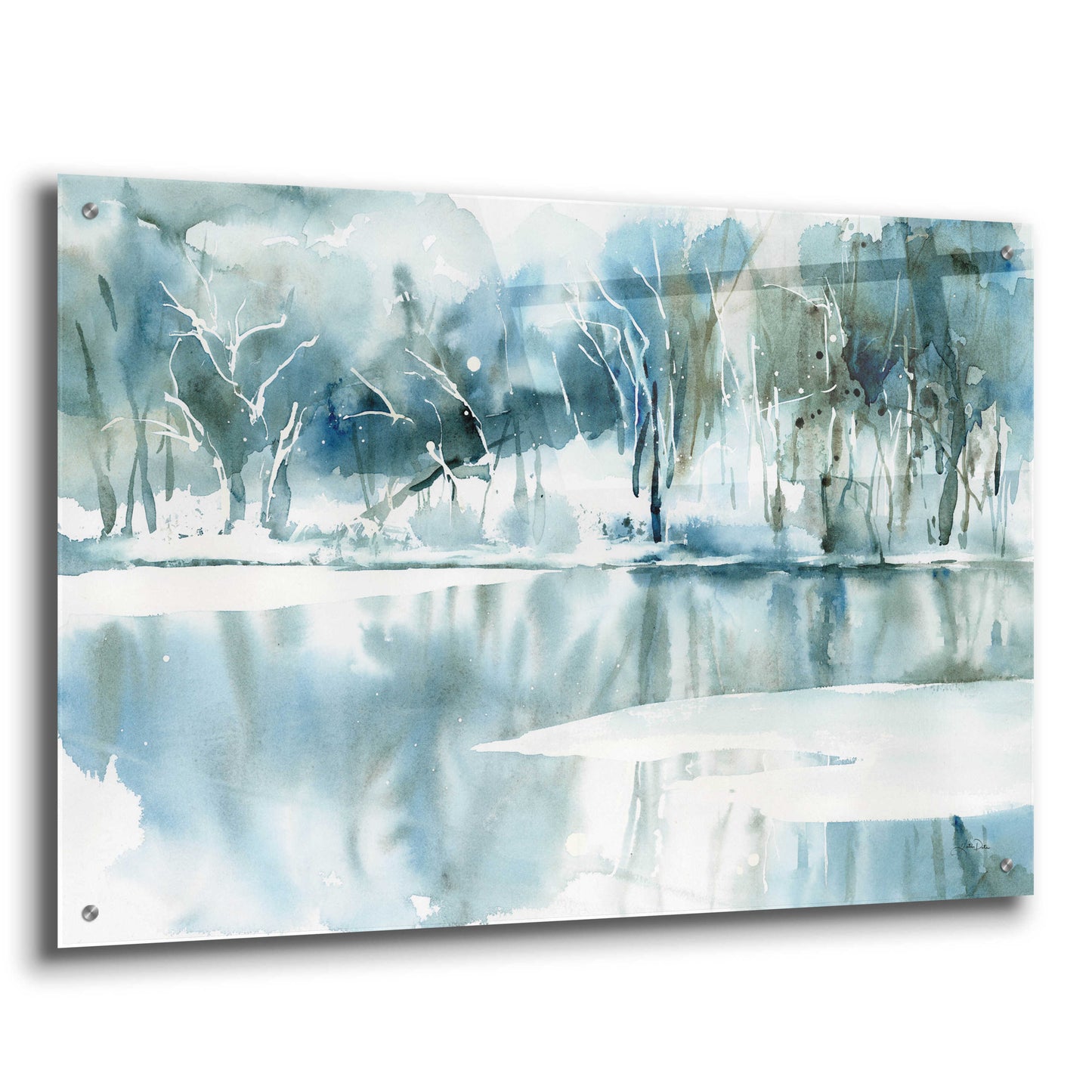 Epic Art 'Blue Reflections' by Katrina Pete, Acrylic Glass Wall Art,36x24