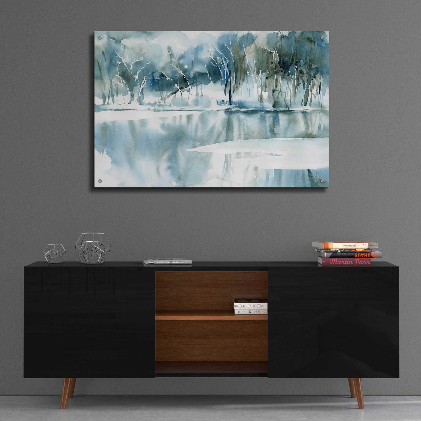 Epic Art 'Blue Reflections' by Katrina Pete, Acrylic Glass Wall Art,36x24