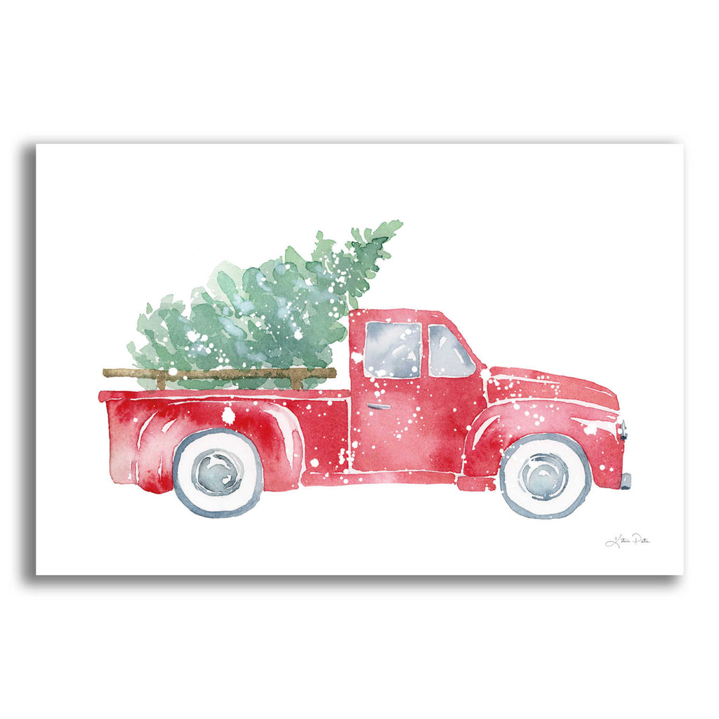 Epic Art 'Christmas Truck' by Katrina Pete, Acrylic Glass Wall Art