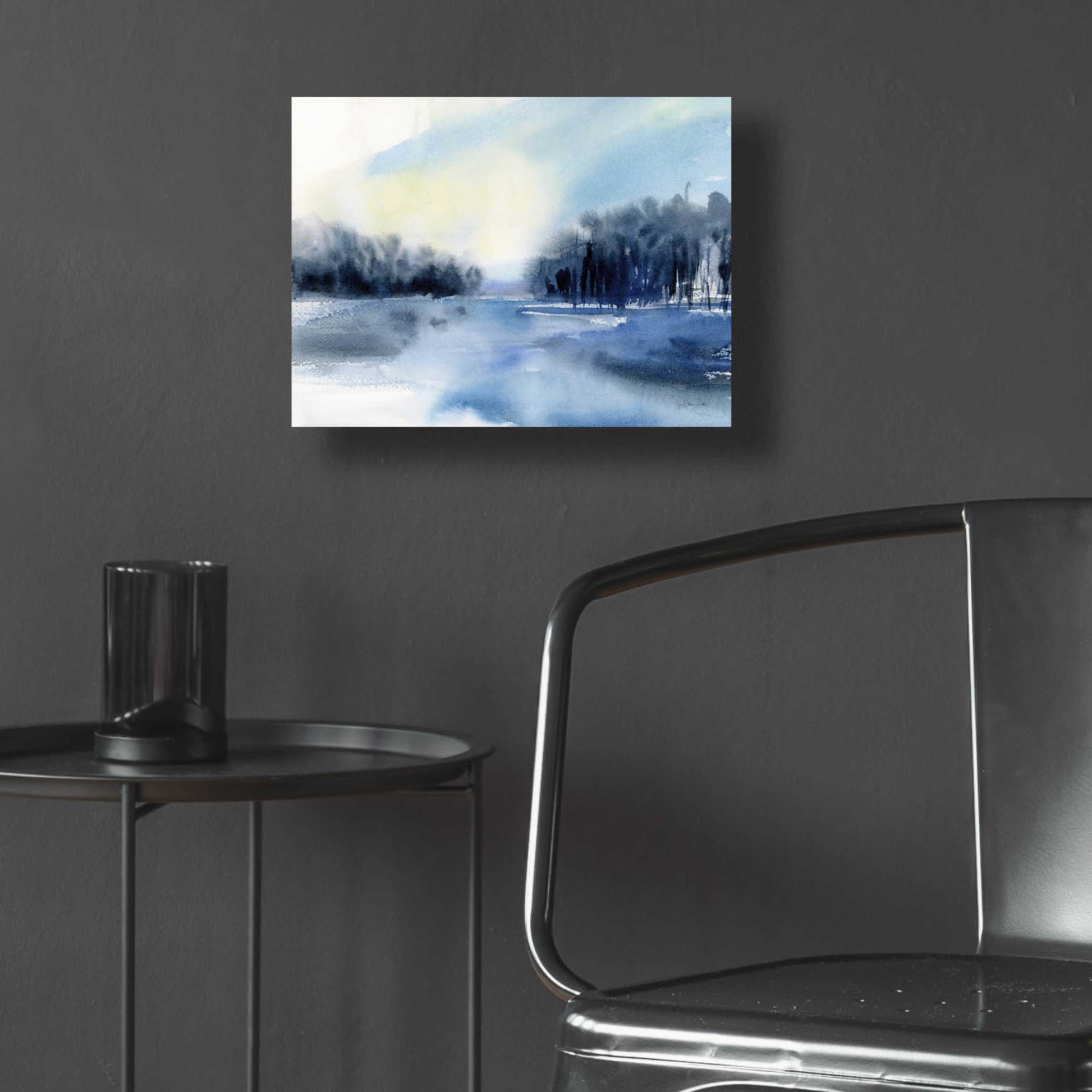 Epic Art 'Winter River' by Katrina Pete, Acrylic Glass Wall Art,16x12