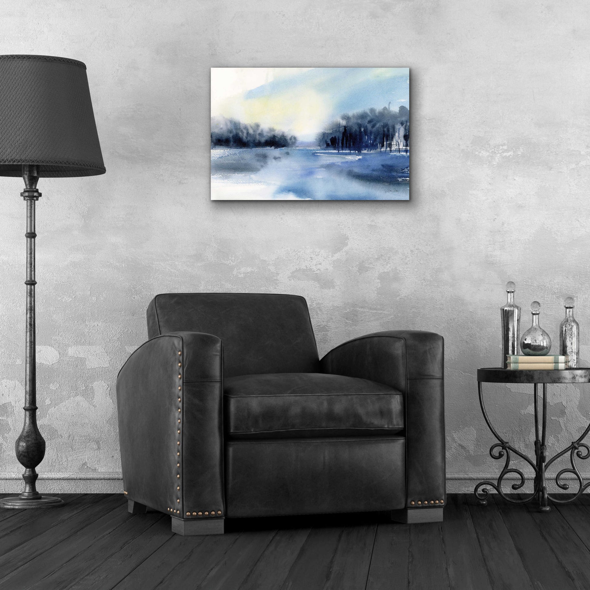 Epic Art 'Winter River' by Katrina Pete, Acrylic Glass Wall Art,24x16