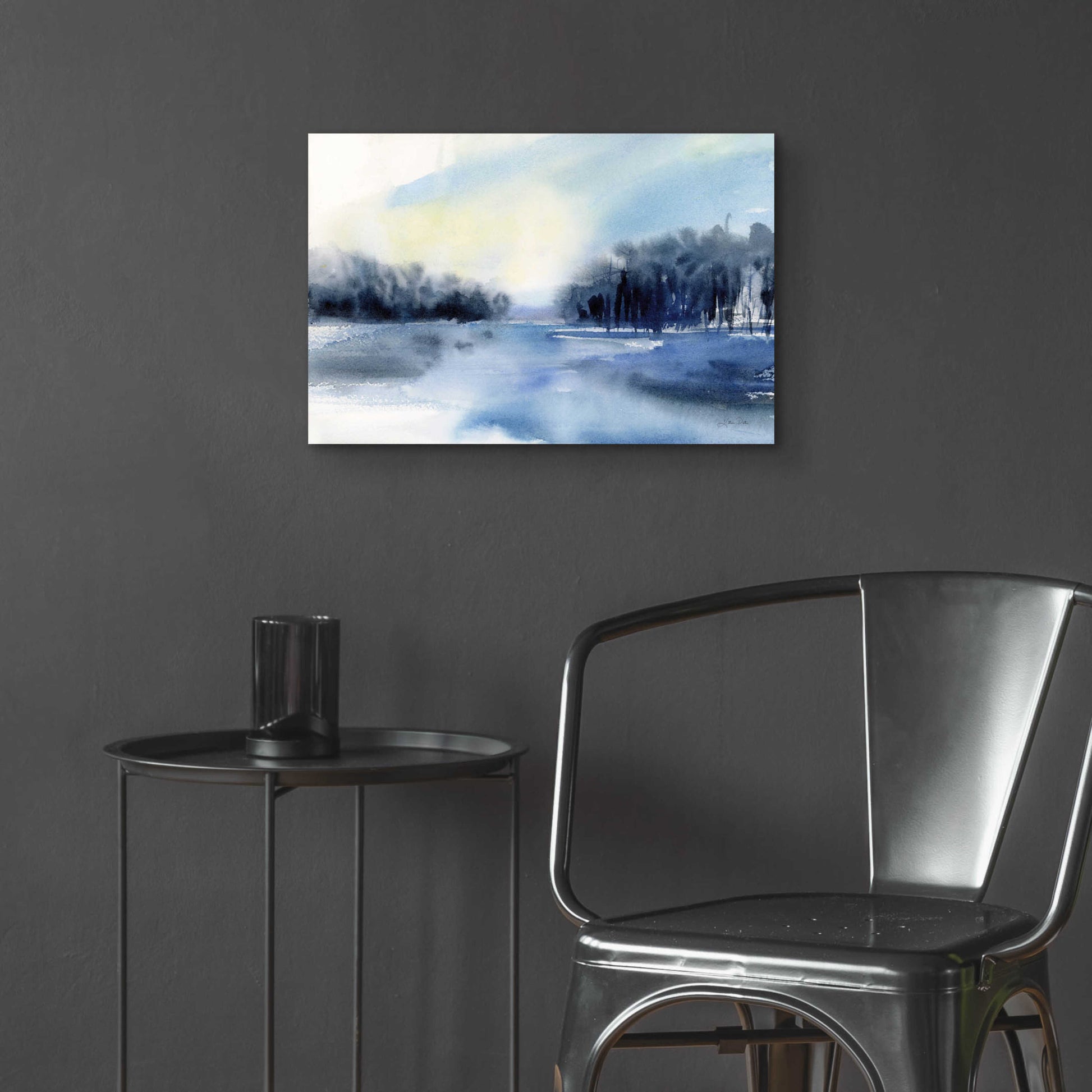 Epic Art 'Winter River' by Katrina Pete, Acrylic Glass Wall Art,24x16