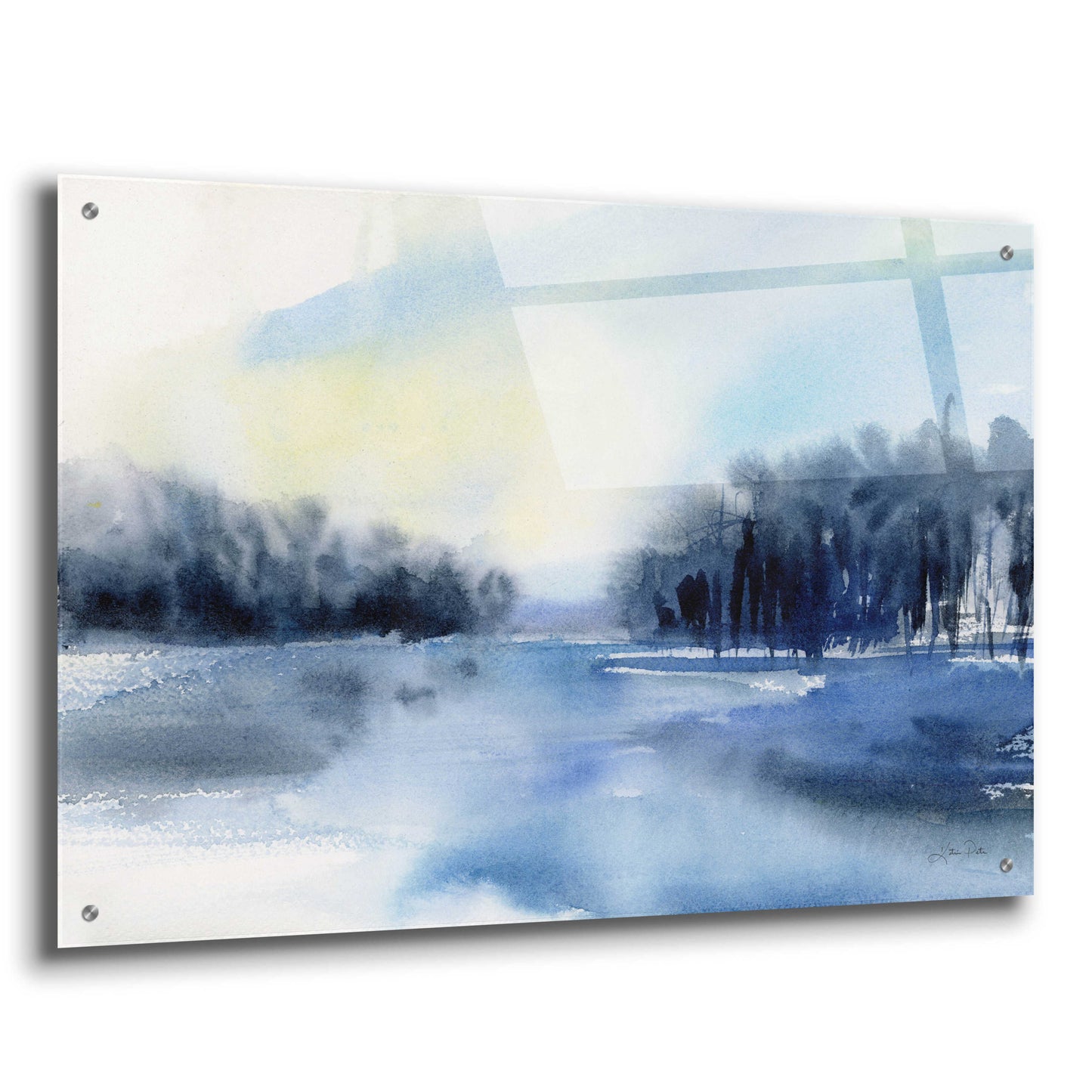 Epic Art 'Winter River' by Katrina Pete, Acrylic Glass Wall Art,36x24