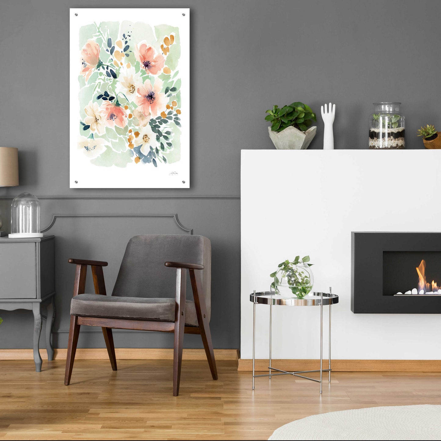 Epic Art 'Spring Florals' by Katrina Pete, Acrylic Glass Wall Art,24x36