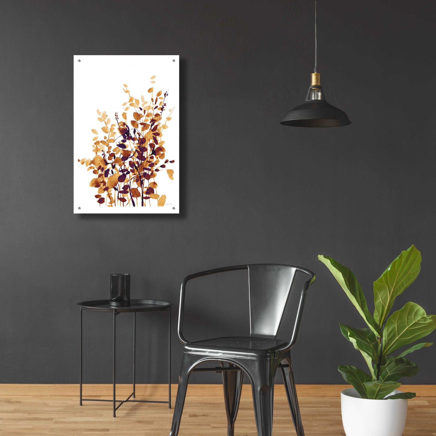 Epic Art 'Brown Botanicals' by Katrina Pete, Acrylic Glass Wall Art,24x36