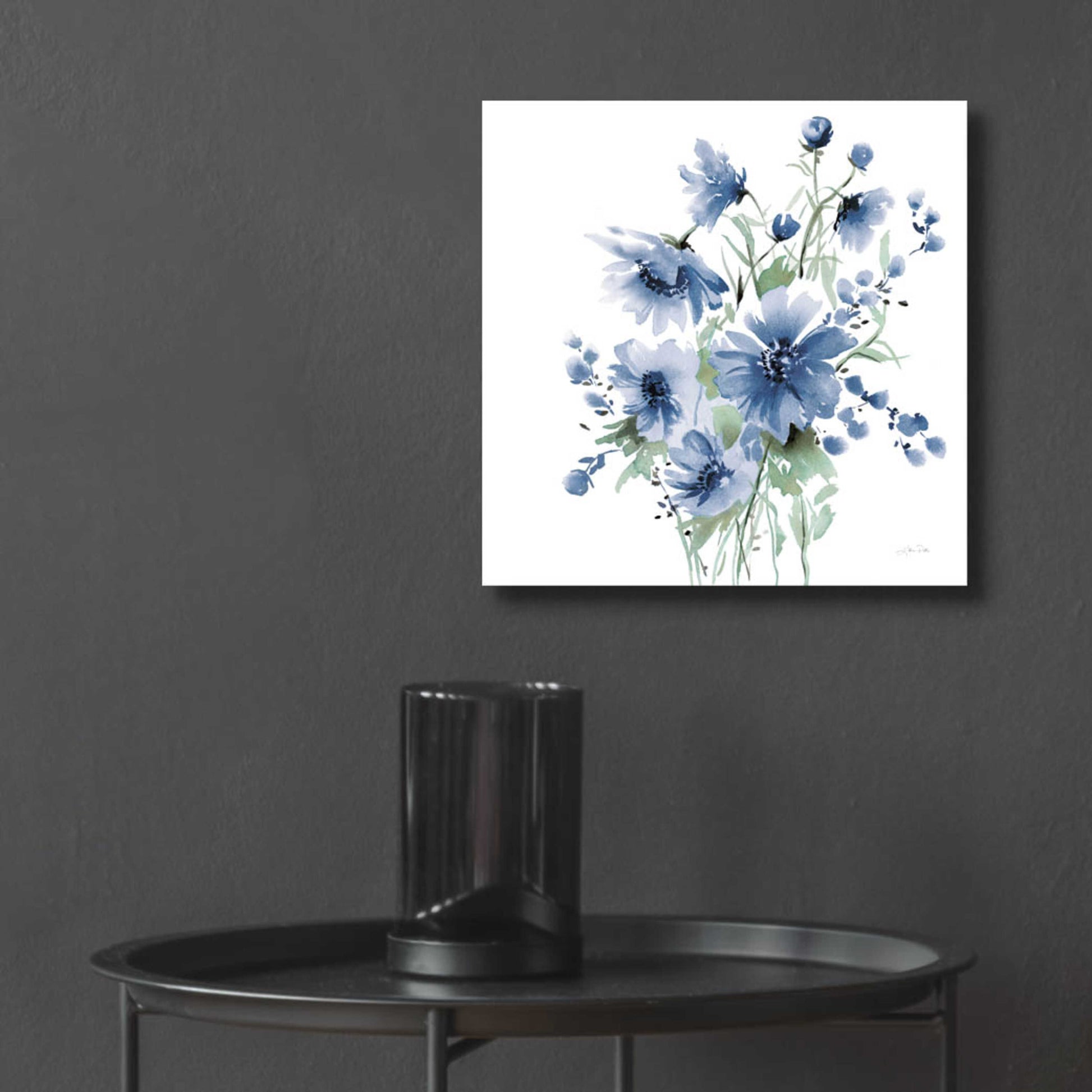 Epic Art 'Secret Garden Bouquet I Blue' by Katrina Pete, Acrylic Glass Wall Art,12x12