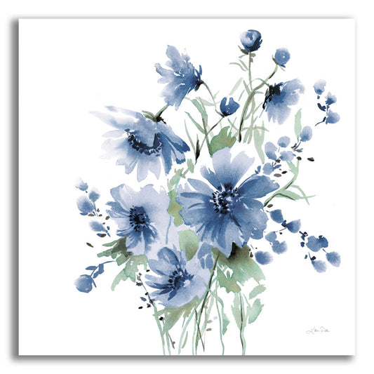 Epic Art 'Secret Garden Bouquet I Blue' by Katrina Pete, Acrylic Glass Wall Art