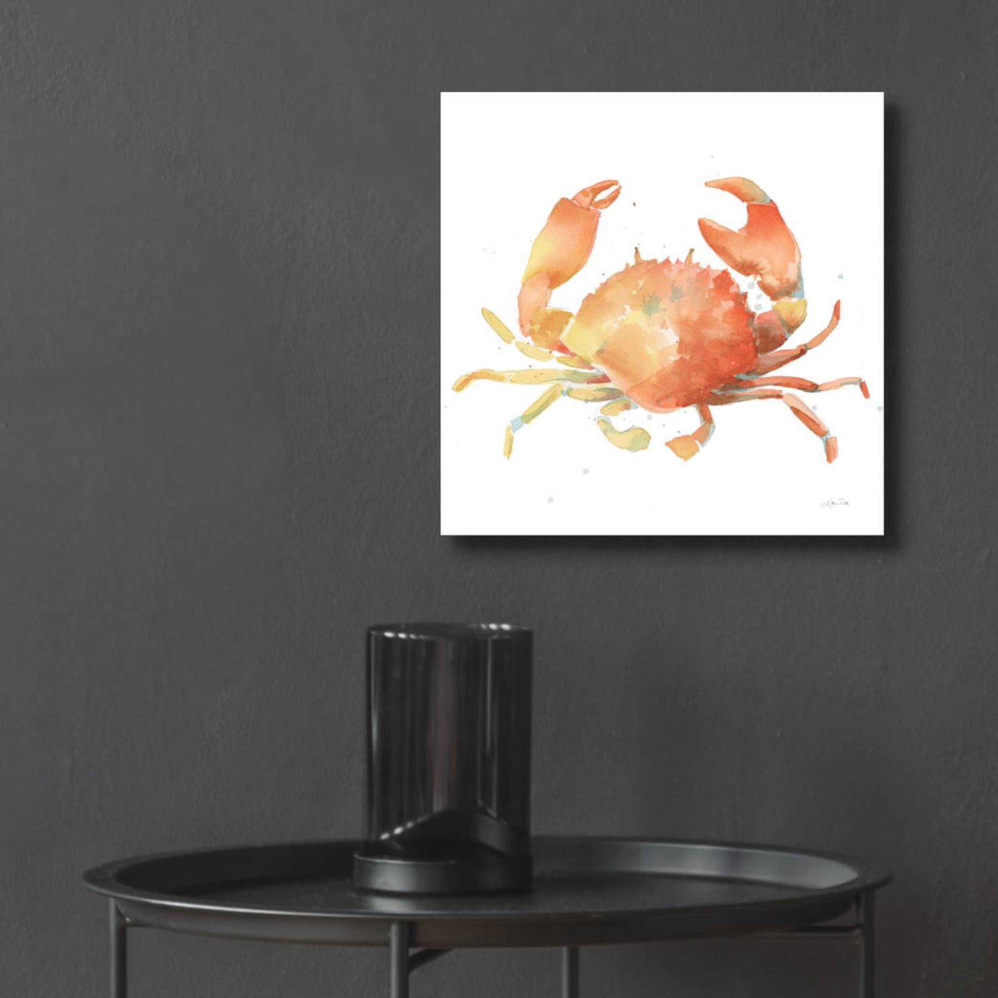 Epic Art 'Summertime Crab' by Katrina Pete, Acrylic Glass Wall Art,12x12