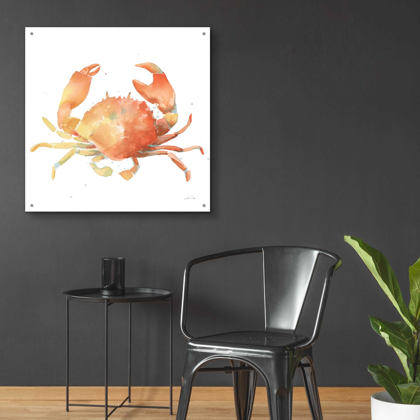 Epic Art 'Summertime Crab' by Katrina Pete, Acrylic Glass Wall Art,36x36