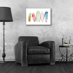 Epic Art 'Surfboards in a Row' by Katrina Pete, Acrylic Glass Wall Art,24x16