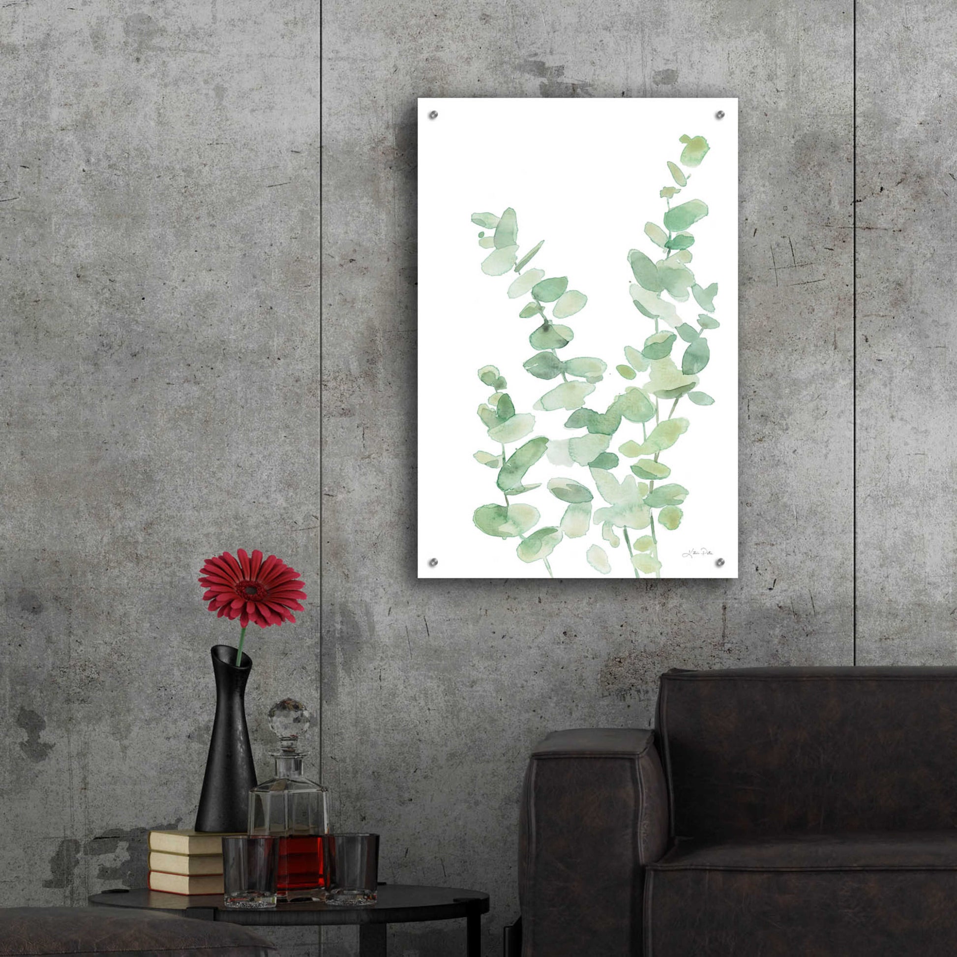 Epic Art 'Eucalyptus II' by Katrina Pete, Acrylic Glass Wall Art,24x36