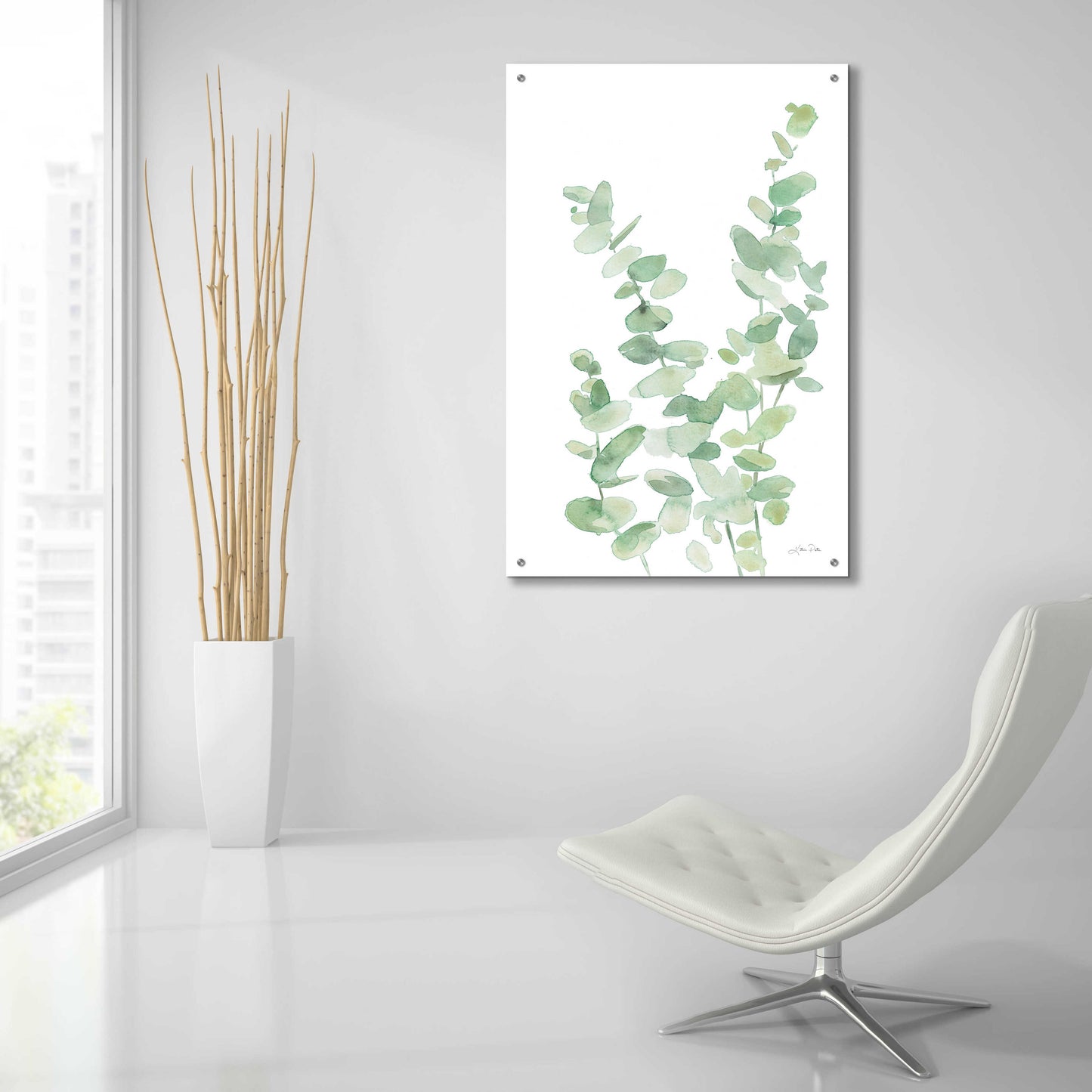 Epic Art 'Eucalyptus II' by Katrina Pete, Acrylic Glass Wall Art,24x36