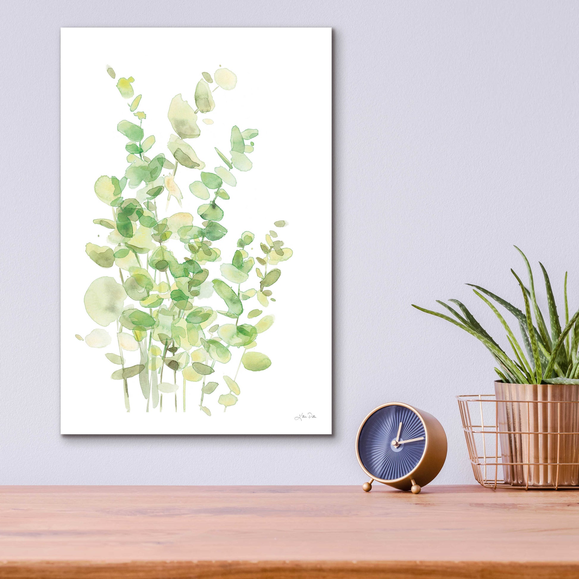 Epic Art 'Eucalyptus III' by Katrina Pete, Acrylic Glass Wall Art,12x16