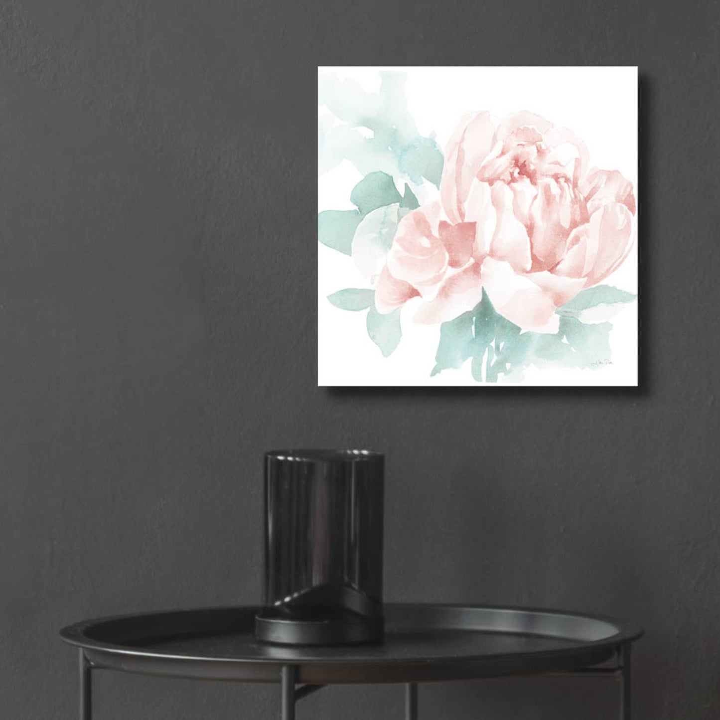 Epic Art 'Poetic Blooming I Pink' by Katrina Pete, Acrylic Glass Wall Art,12x12